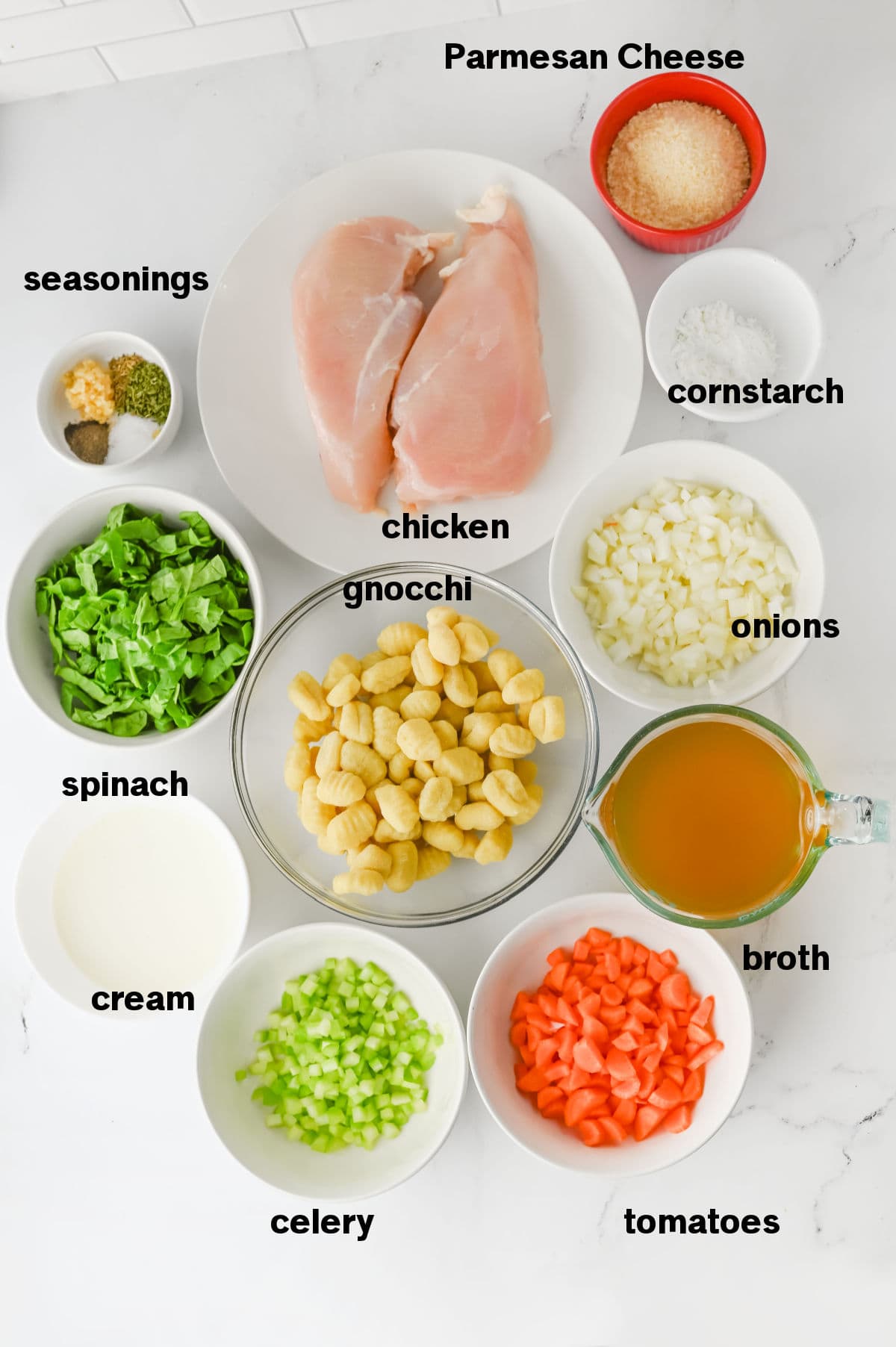 Slow Cooker Chicken Gnocchi Soup Ingredients