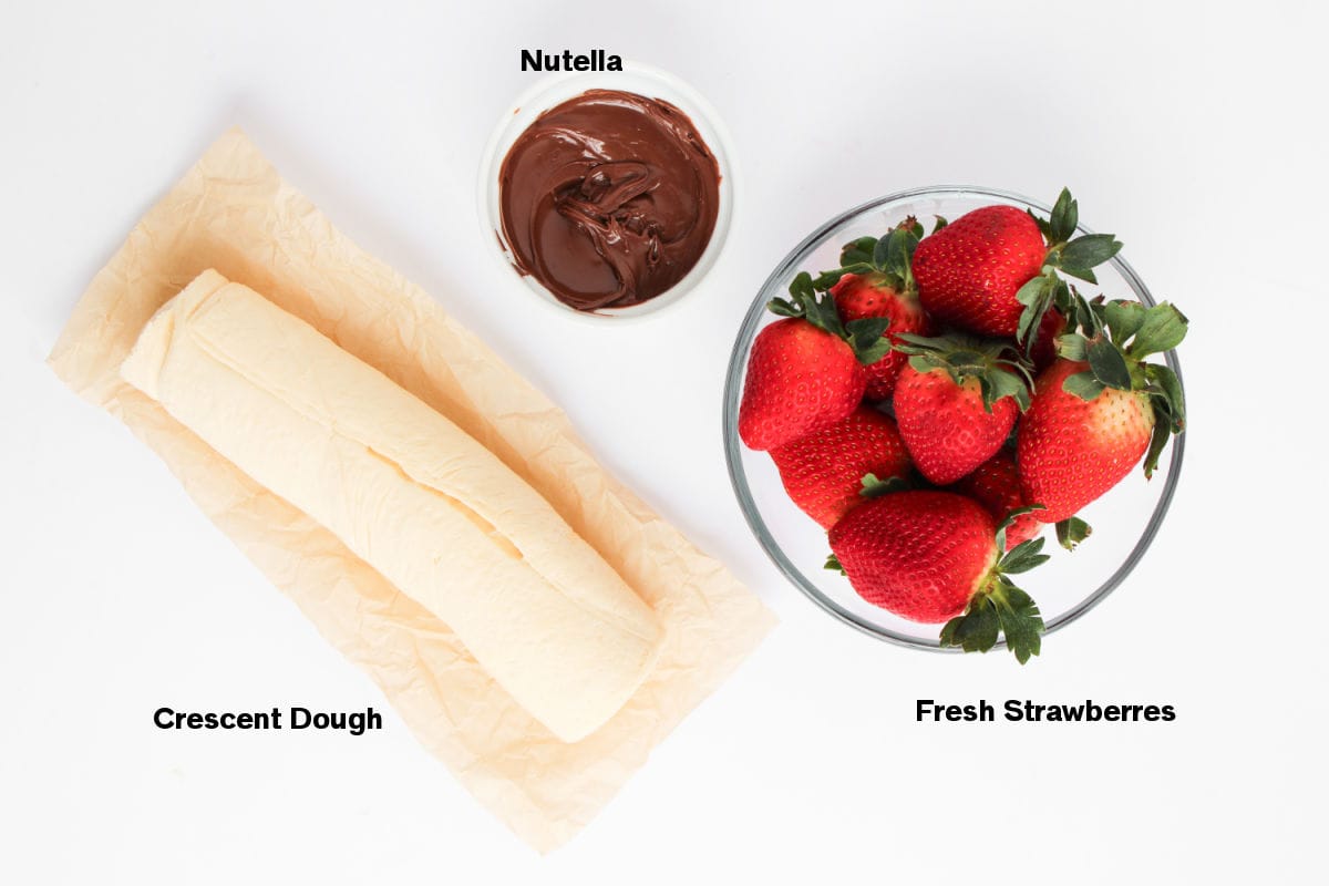 Strawberry Filled Croissants Ingredients