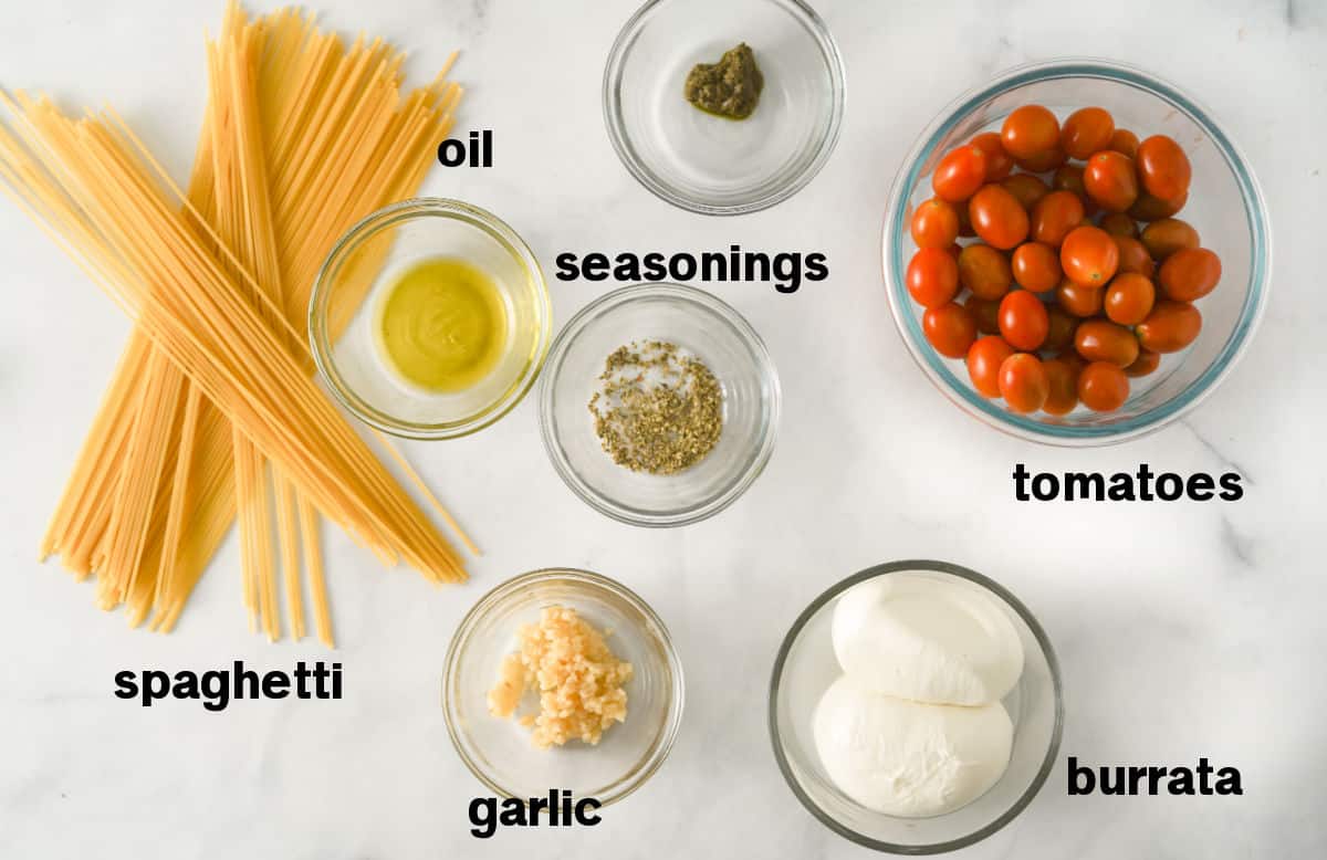 Burrata Pasta Ingredients
