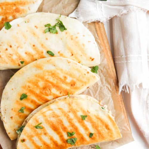 Easy Chicken Quesadillas with Jalapeños