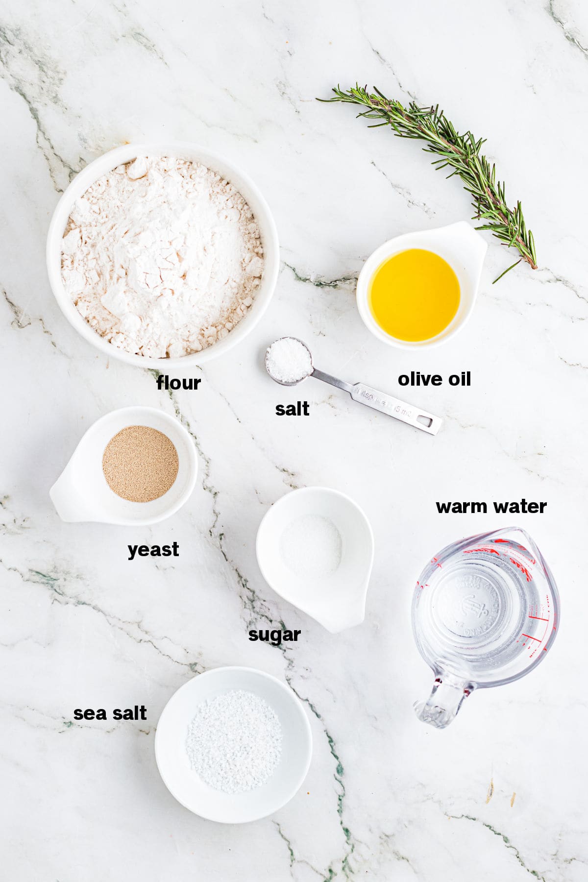 Easy Foccacia Bread Ingredients