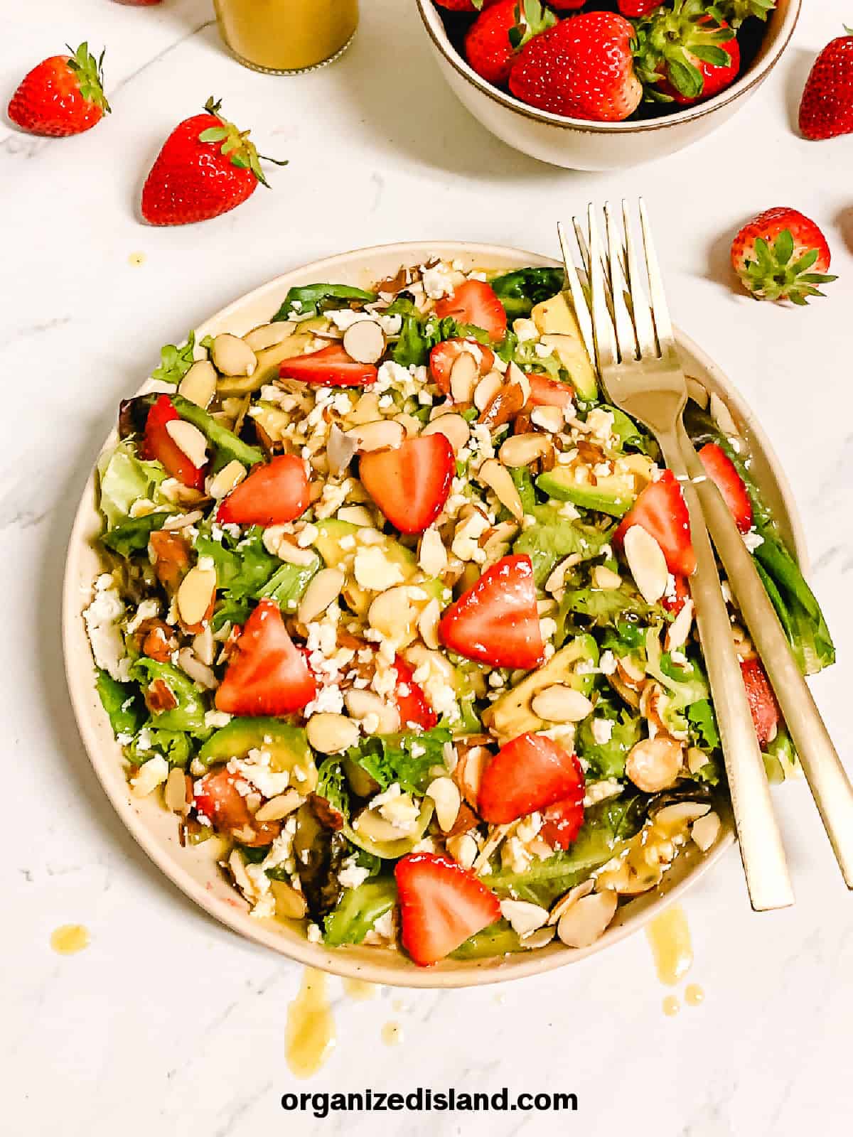 Easy Strawberry Almond Salad