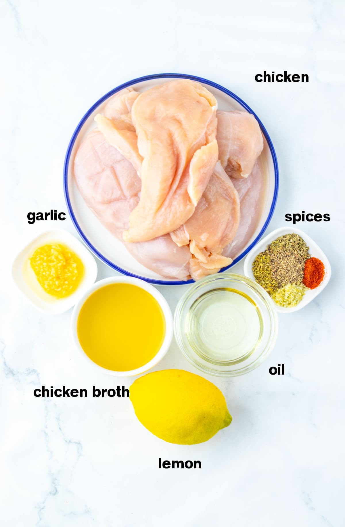 Garlic Herb Chicken Ingredients