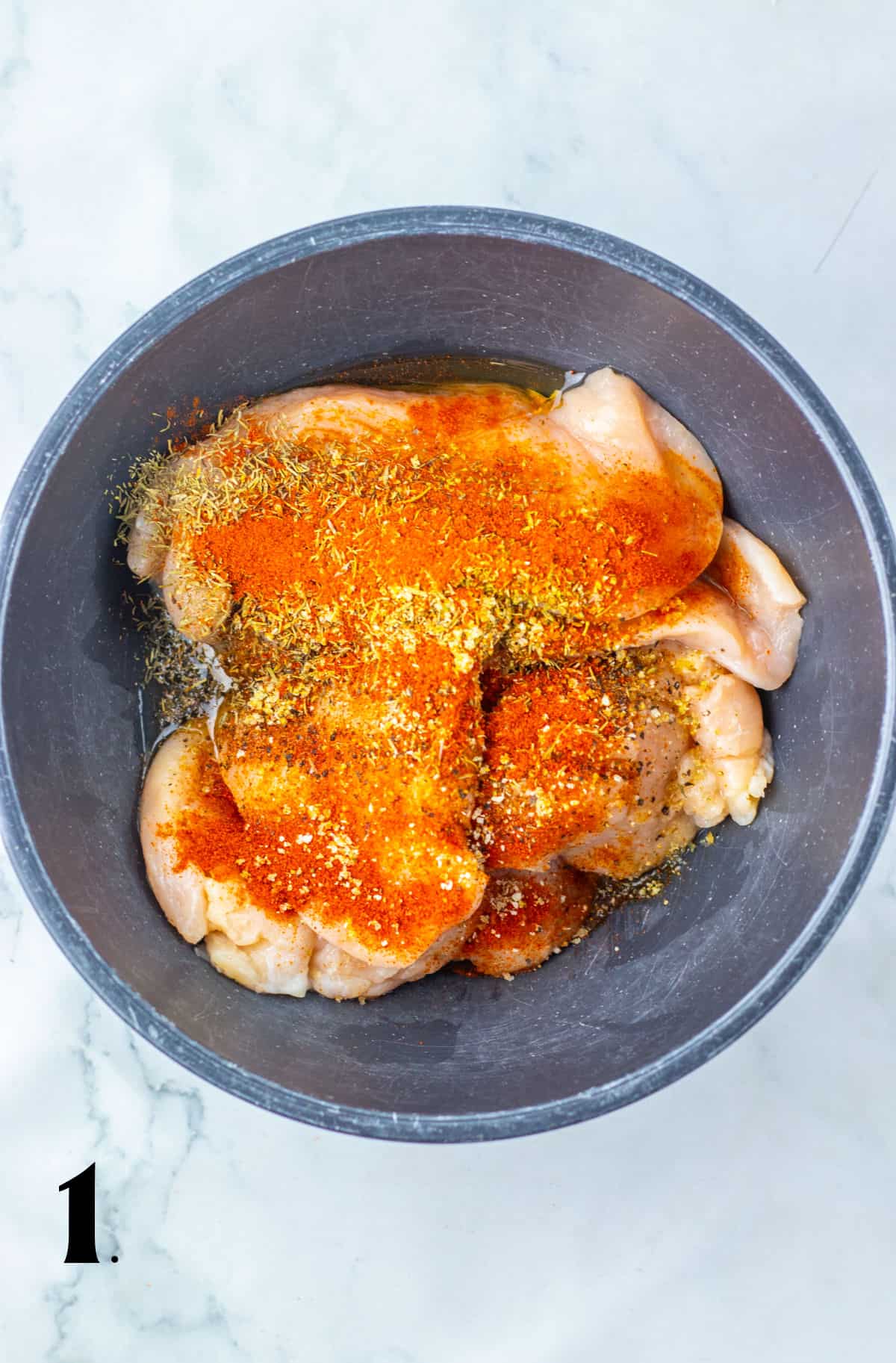 How to Make Garlic Herb Chicken Step 1