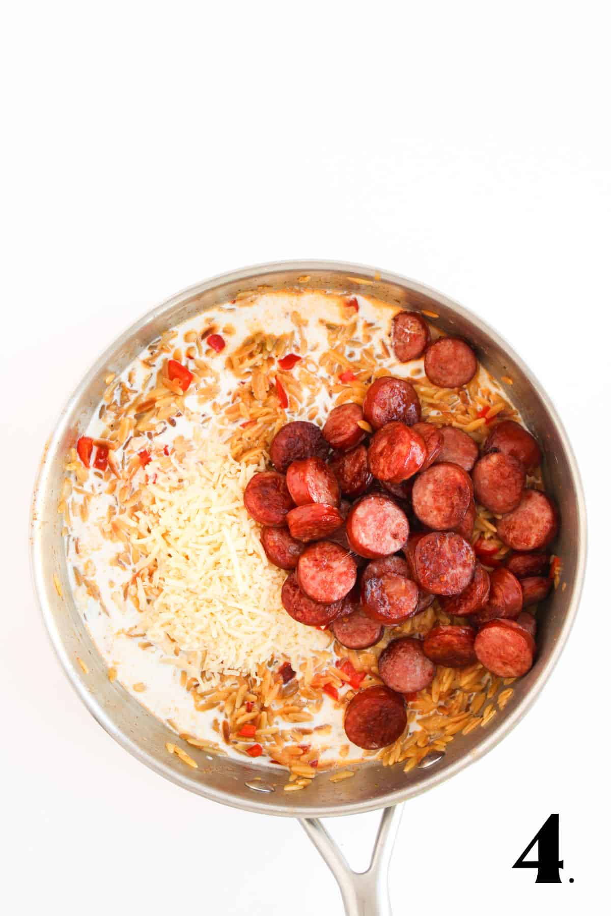 How to Make Orzo and Sausage Step 4