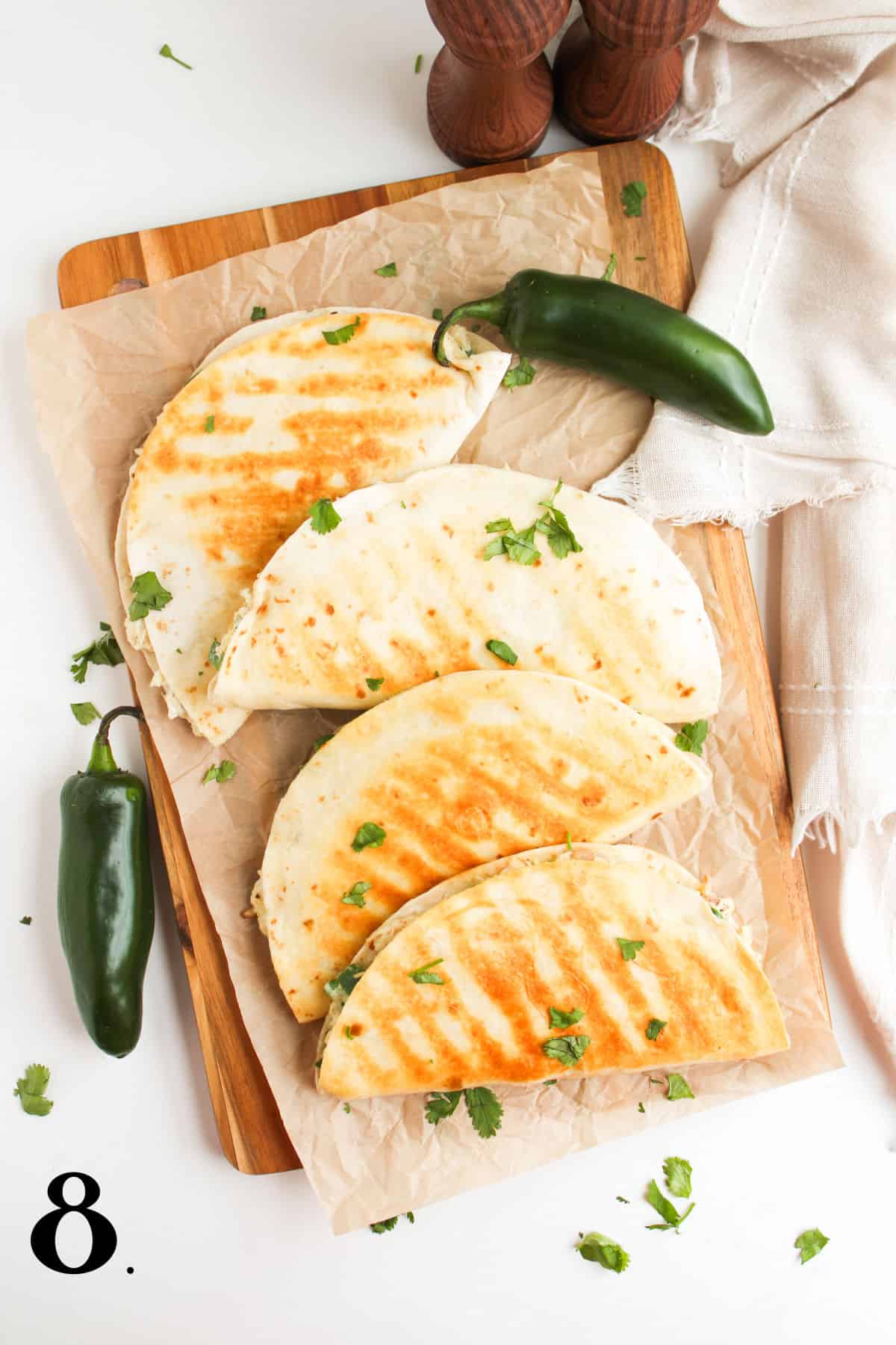 How to Make Popper Chicken Quesadillas Step 8