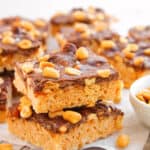 Snickers Rice Krispie Treats