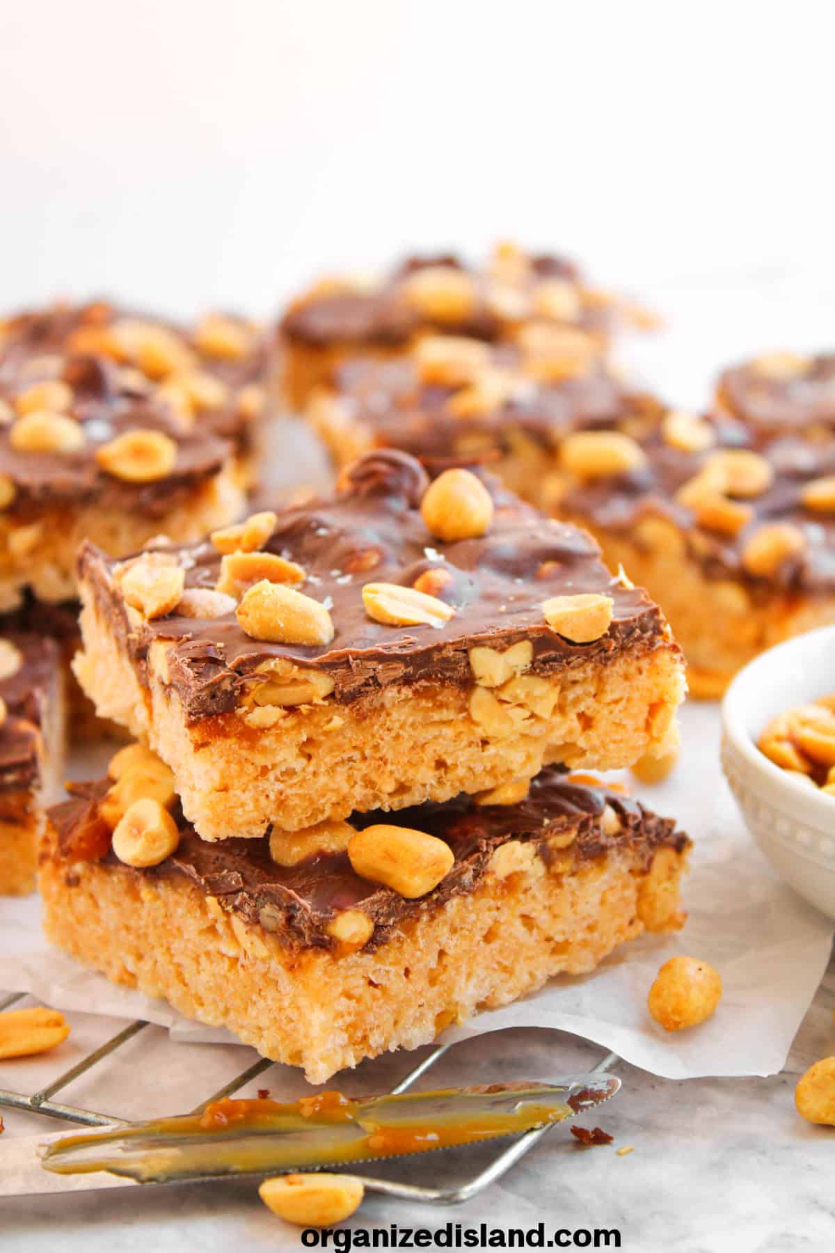 Snickers Rice Krispie Treats