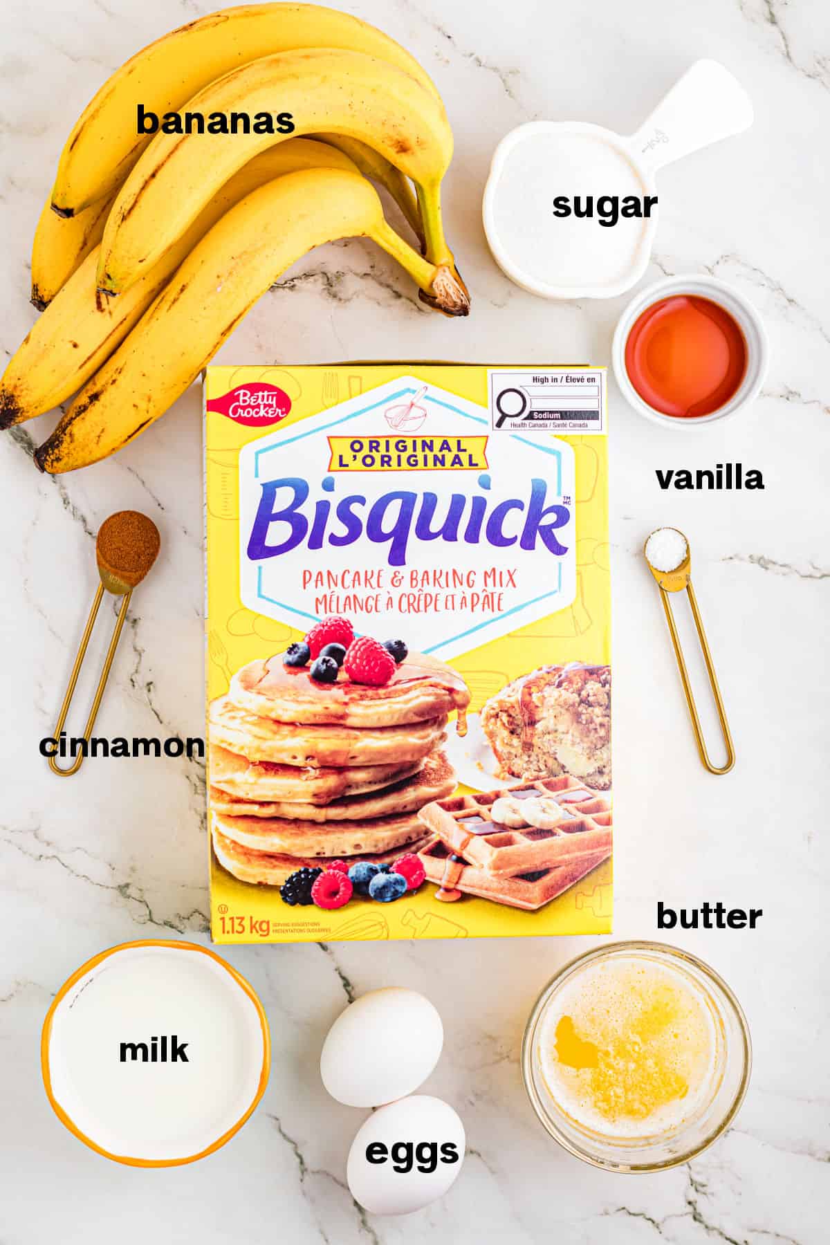 Bisquick Banana Bread Ingredients