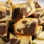 Easy Chocolate and White Chocolate Brownie Recipe