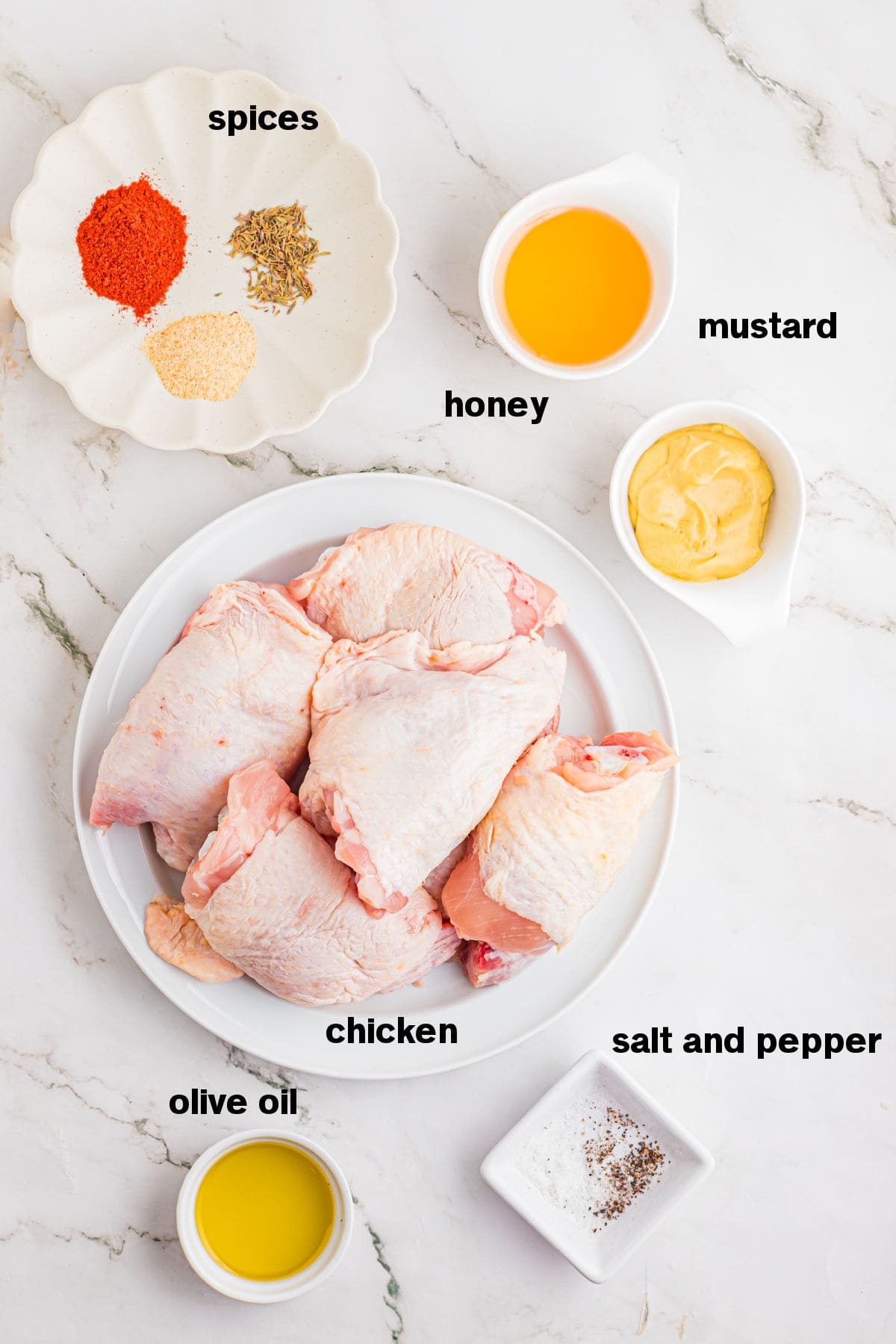Honey Mustard Chicken Thighs Ingredients