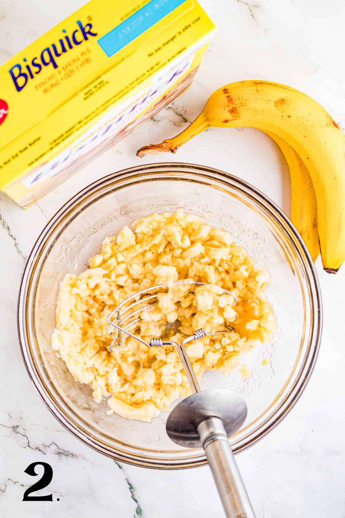 How to Make Bisquick Banana Bread Step 2