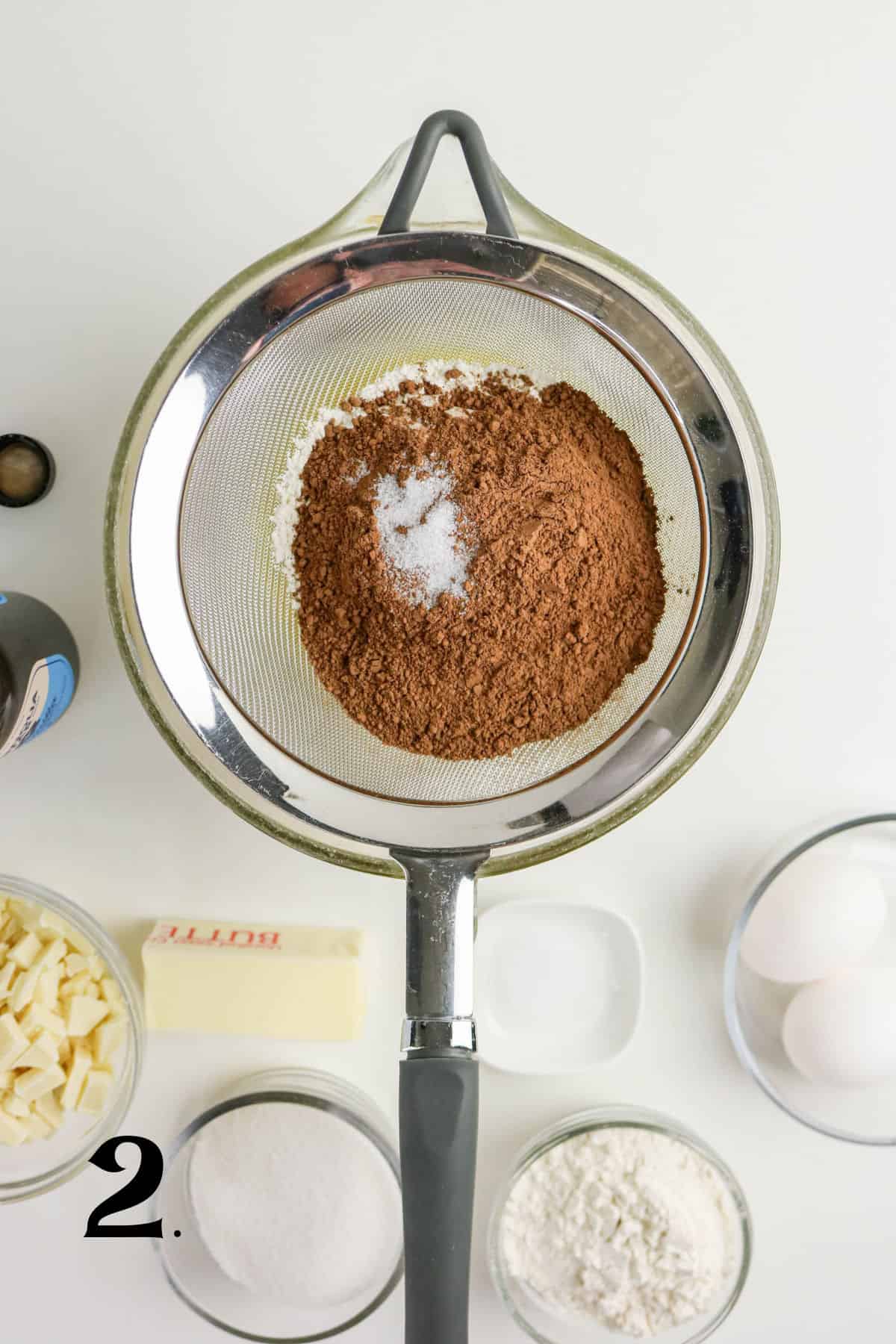 How to Make Chocolate and White Chocolate Brownies Step 2