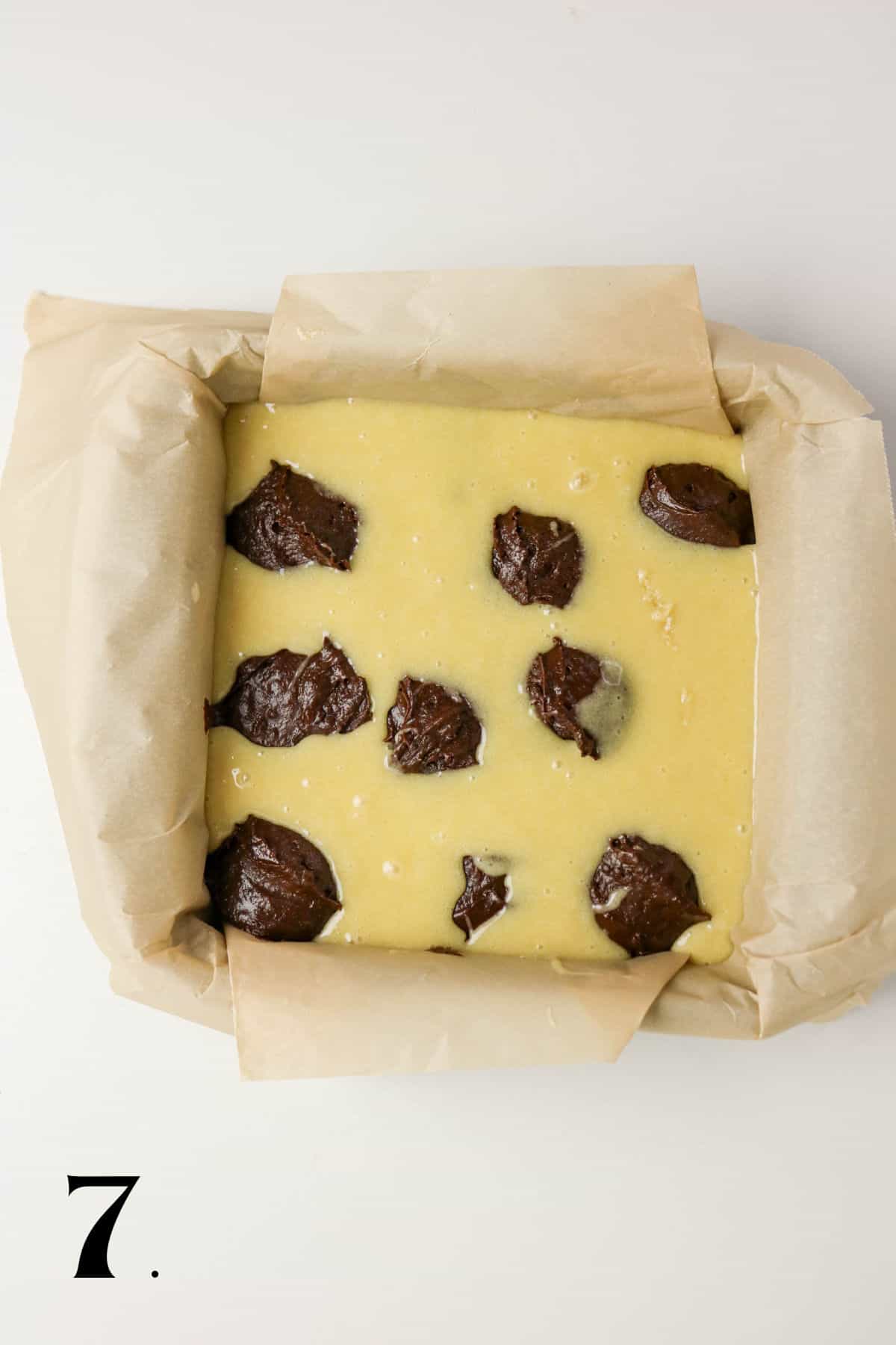 How to Make Chocolate and White Chocolate Brownies Step 7