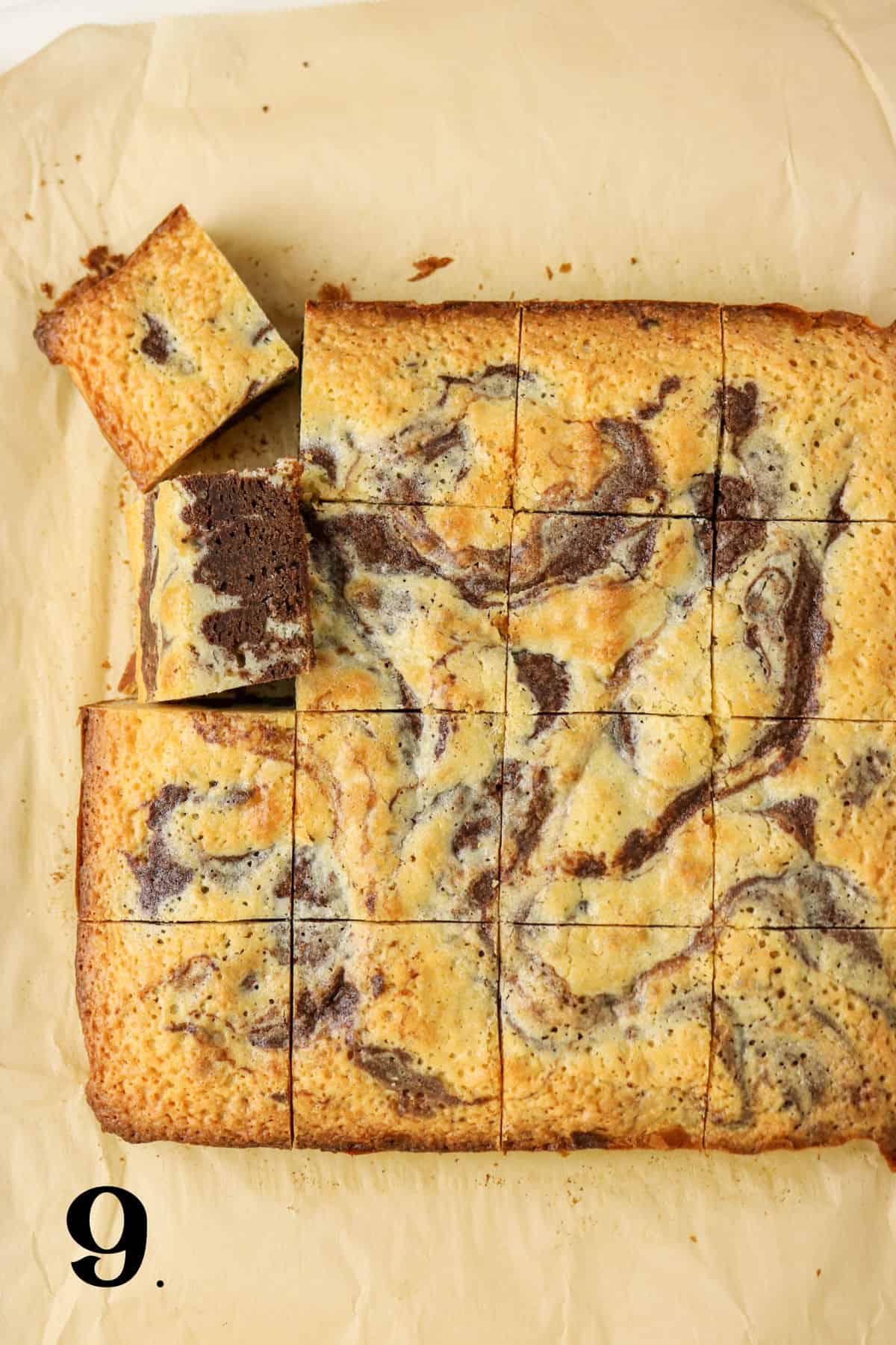 How to Make Chocolate and White Chocolate Brownies Step 9