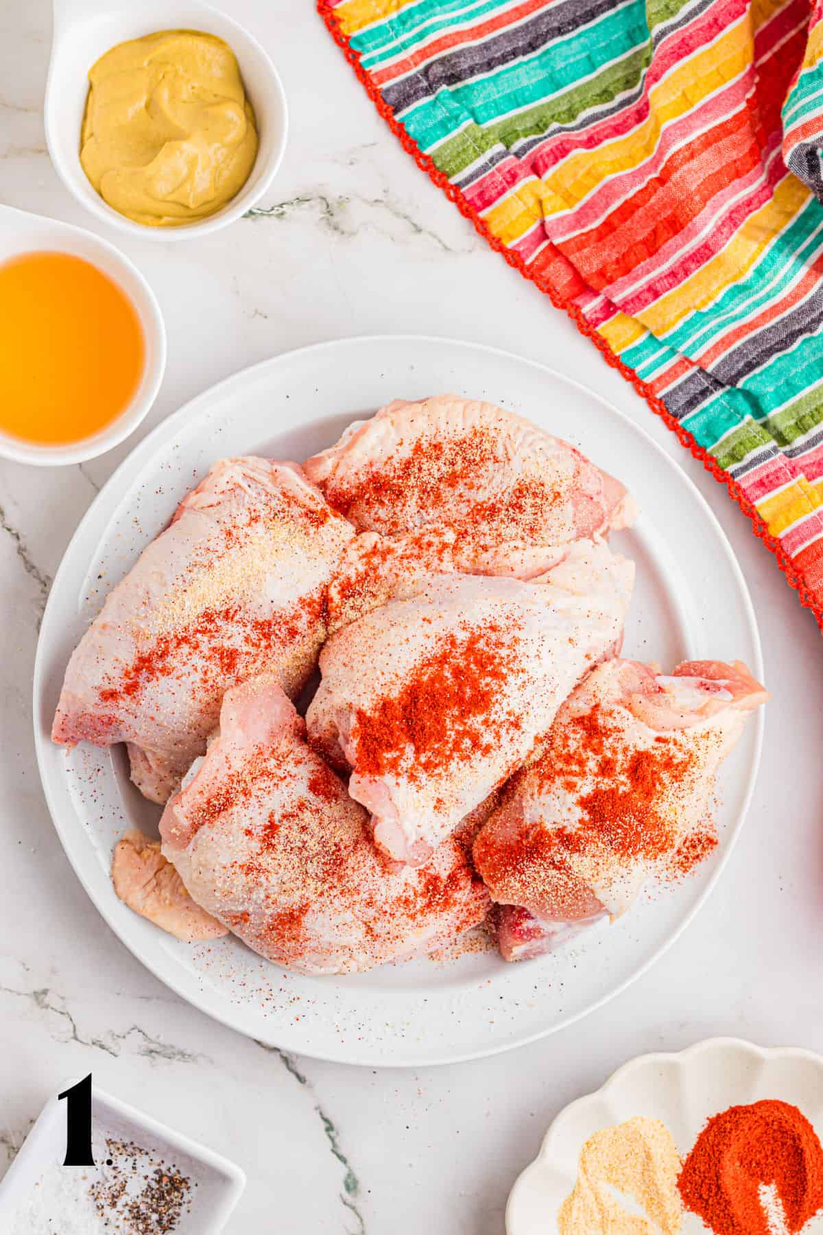 How to Make Honey Mustard Chicken Thighs Step 1