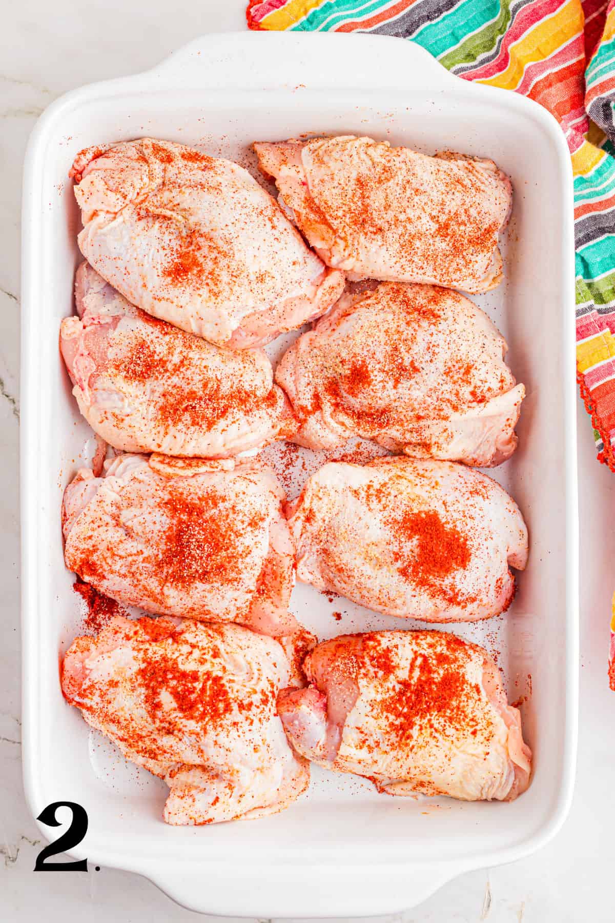 How to Make Honey Mustard Chicken Thighs Step 2