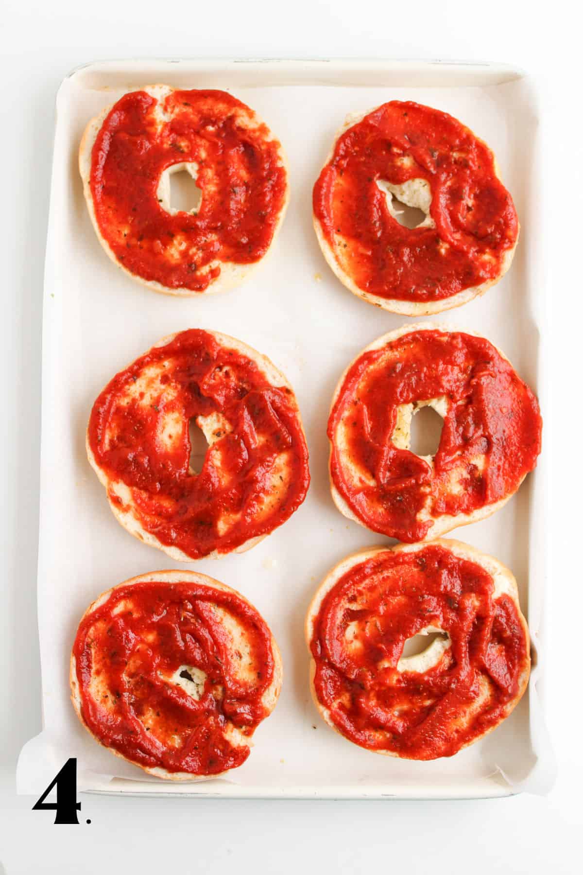 How to Make Pizza Bagels Step 4