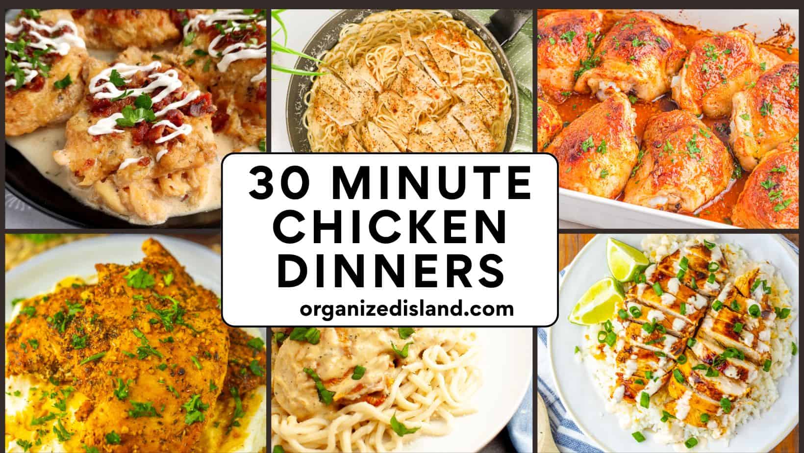 30 Minute Chicken Dinner Recipes