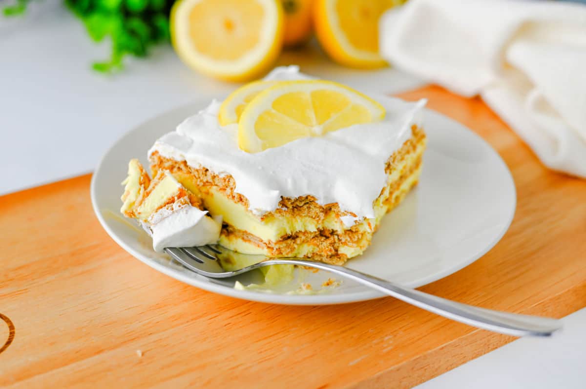 Best Lemon Ice Box Cake