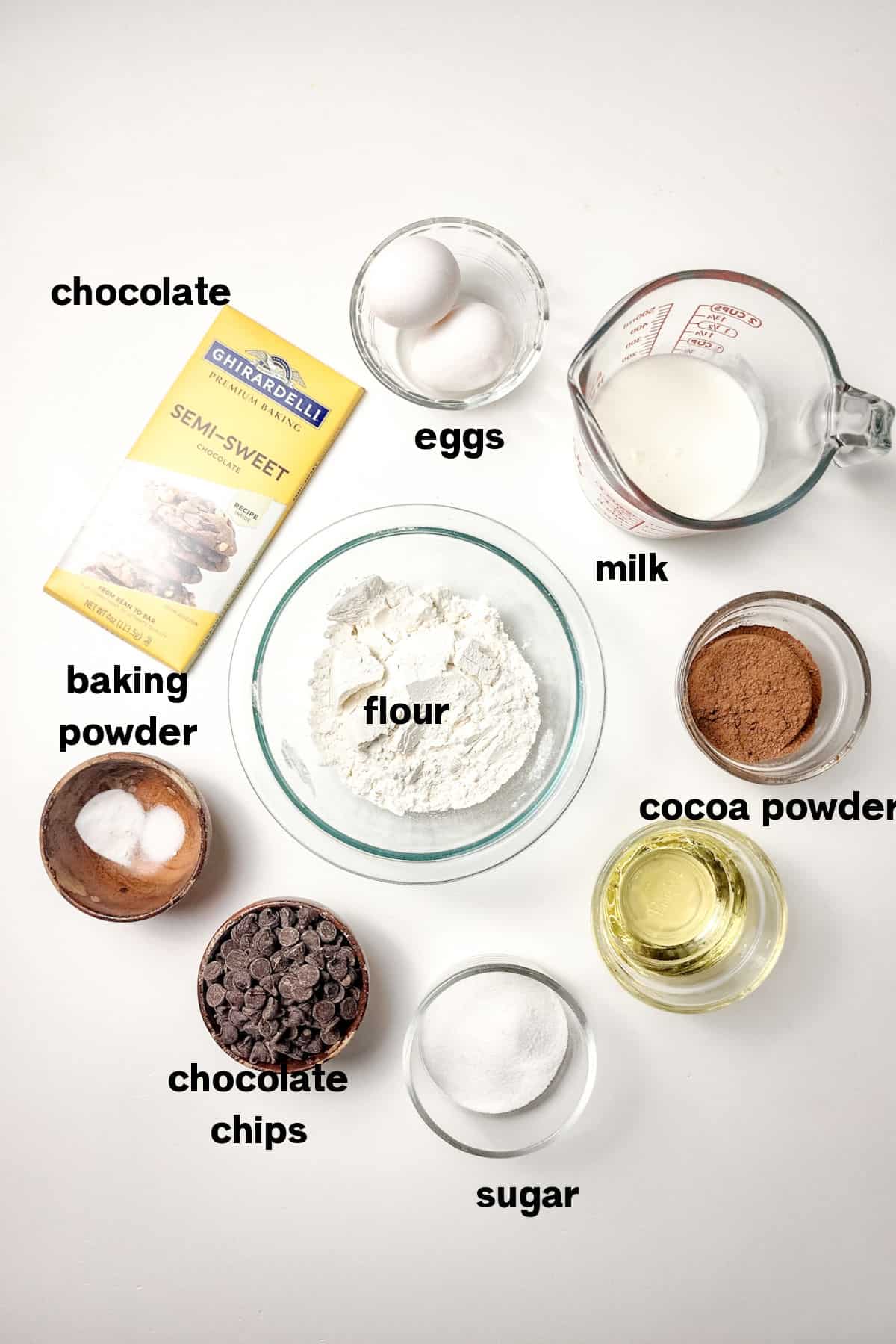 Brownie Muffins Ingredients