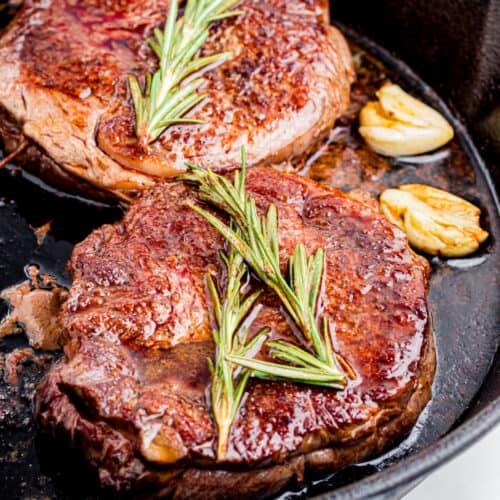 Cast Iron Rib Eye Steak