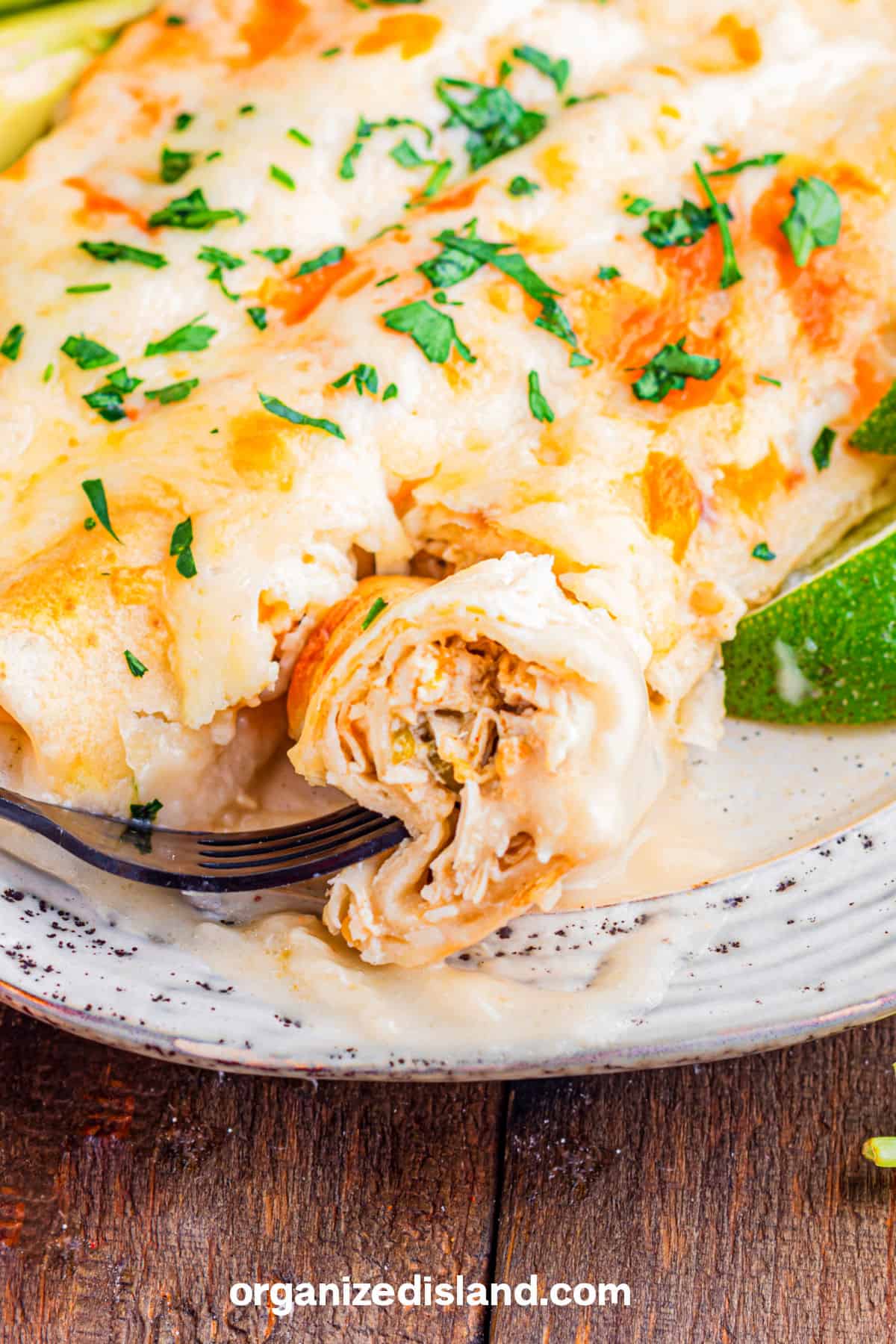 Chicken and Sour Cream Enchiladas Recipe
