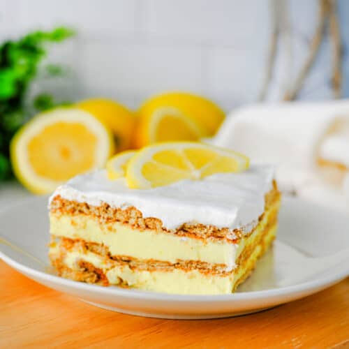 Easy Lemon Ice Box Cake