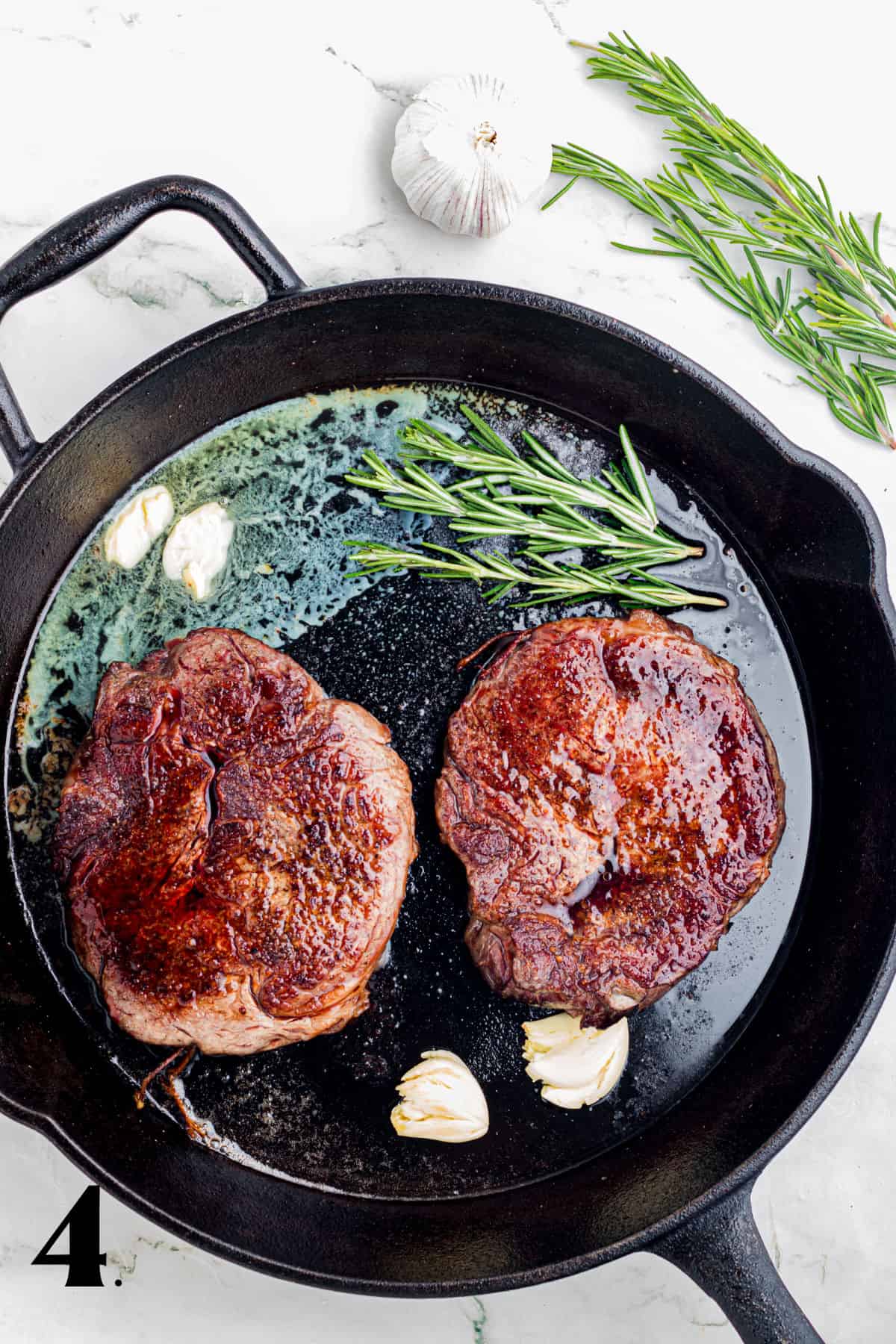 How to Make Cast Iron Rib Eye Steak Step 4