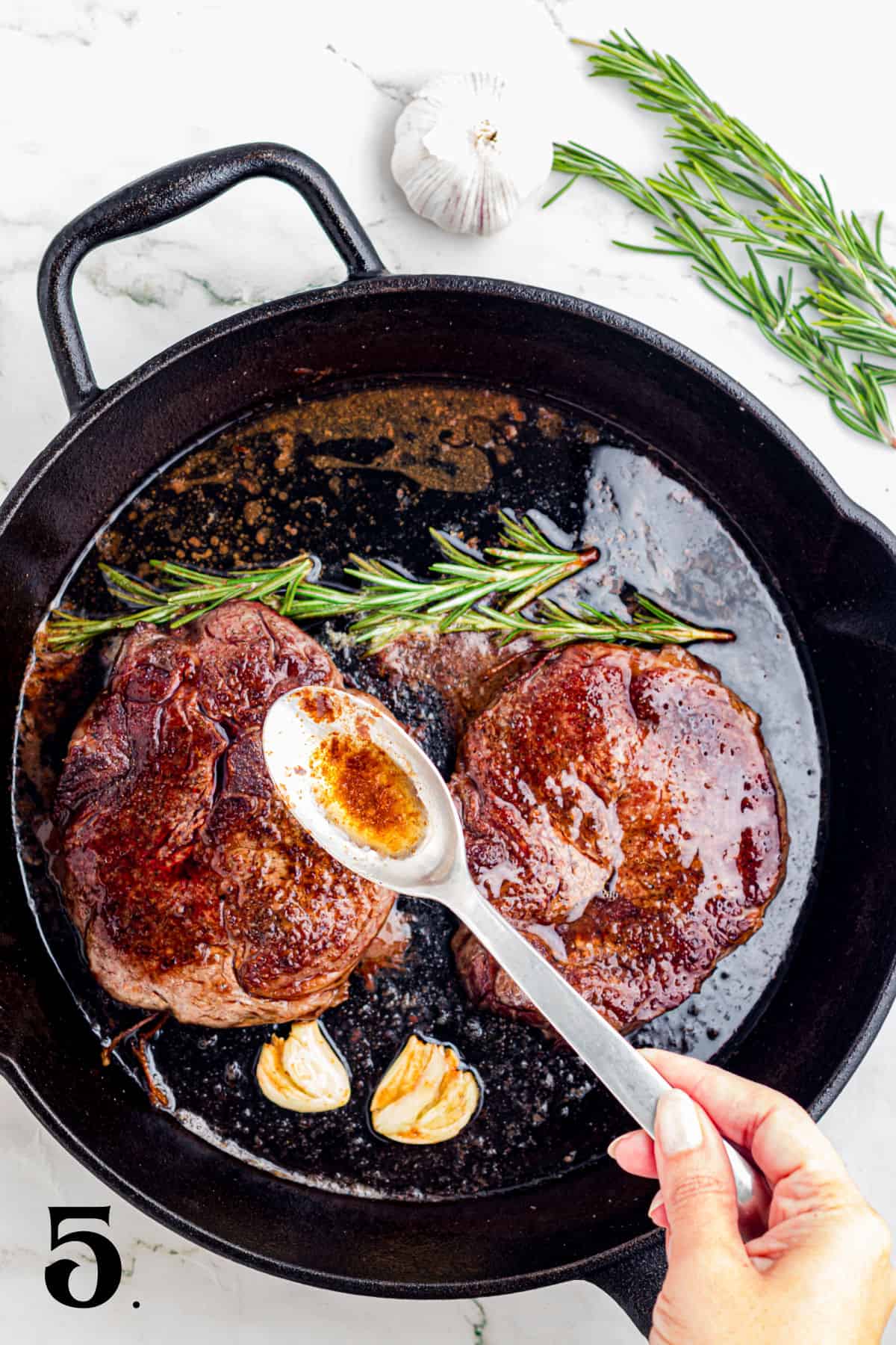 How to Make Cast Iron Rib Eye Steak Step 5
