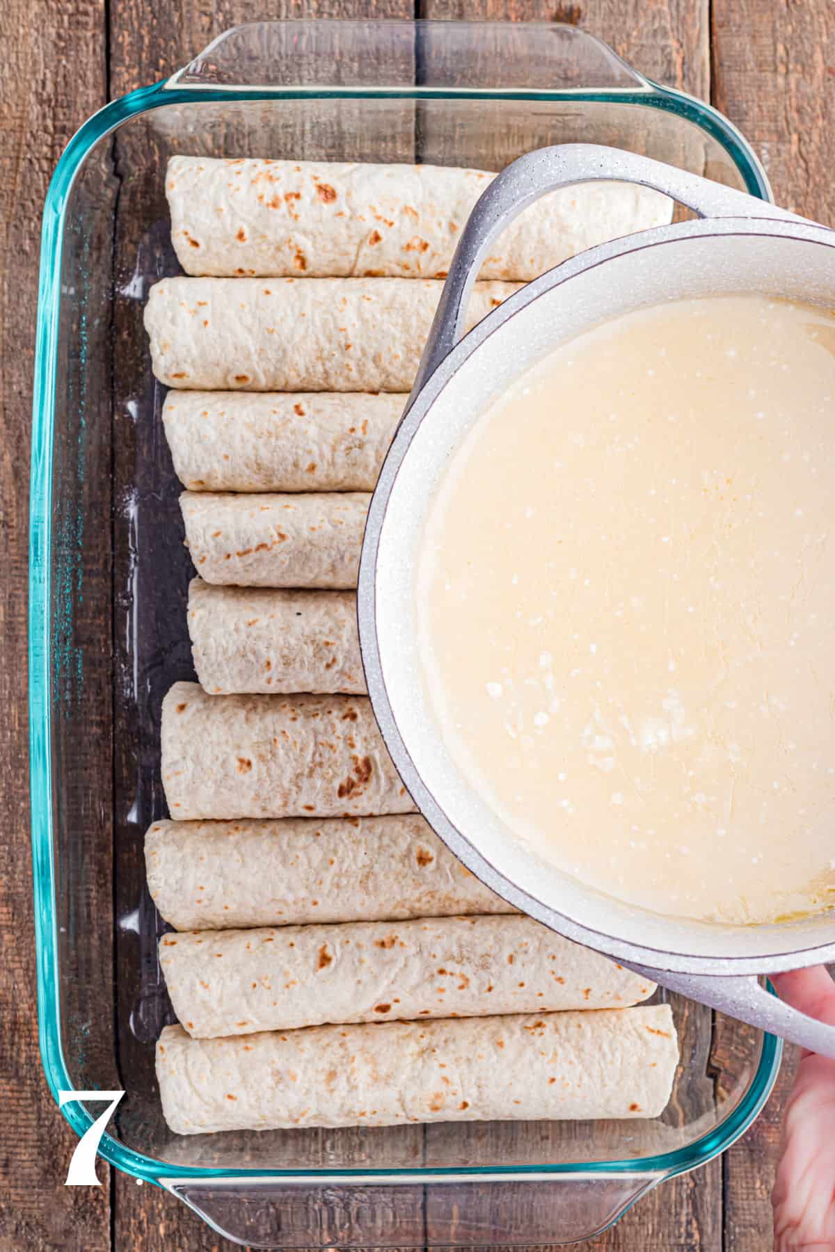 How to Make Chicken and Sour Cream Enchiladas Step 7