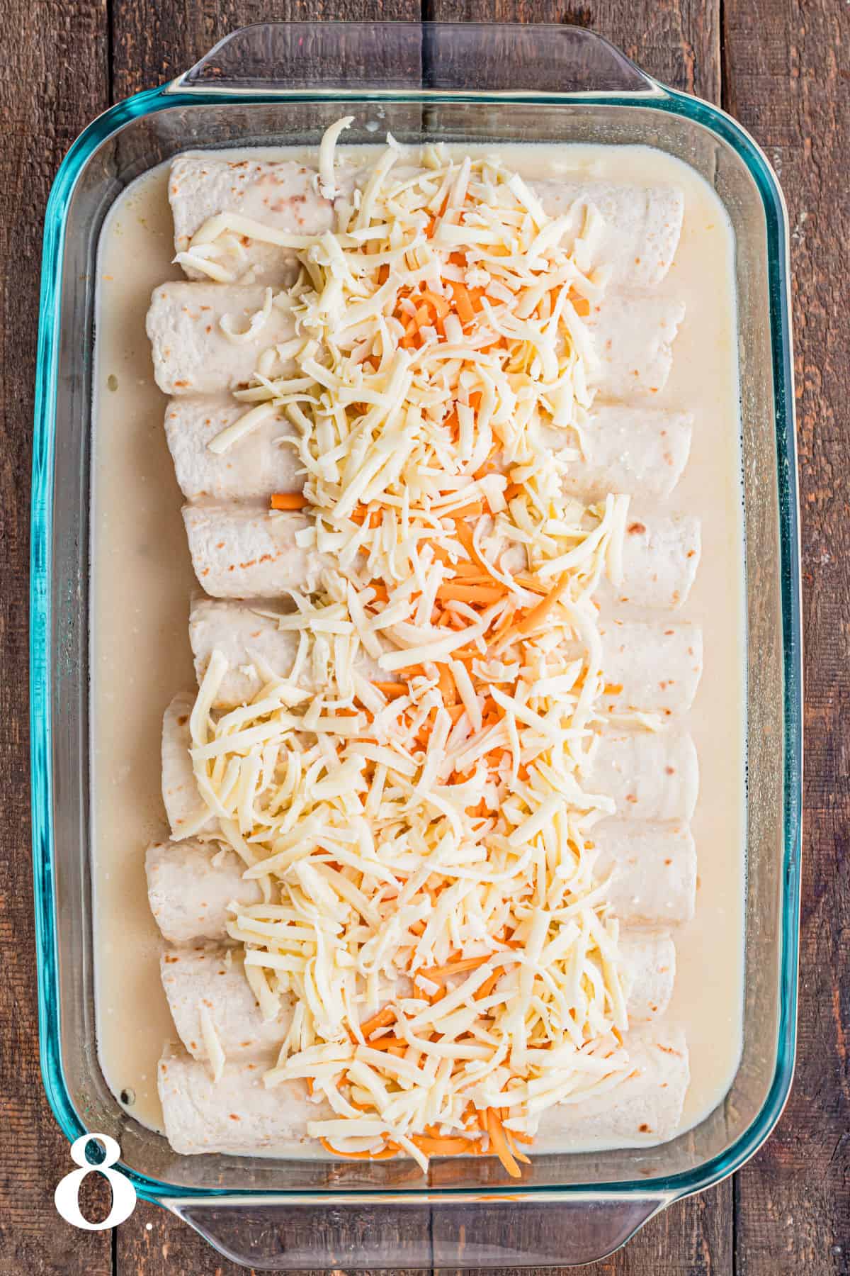 How to Make Chicken and Sour Cream Enchiladas Step 8