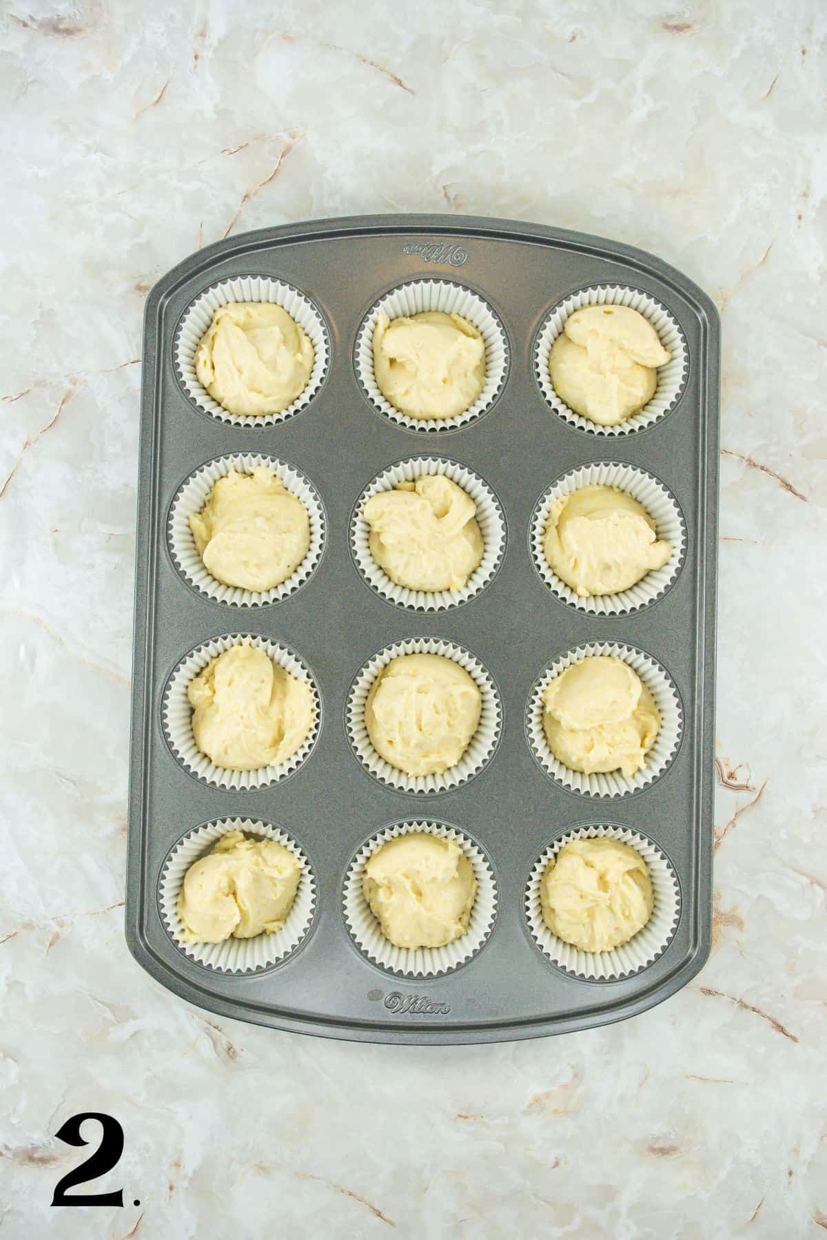 How to Make Lemon Meringue Cupcakes Step 2