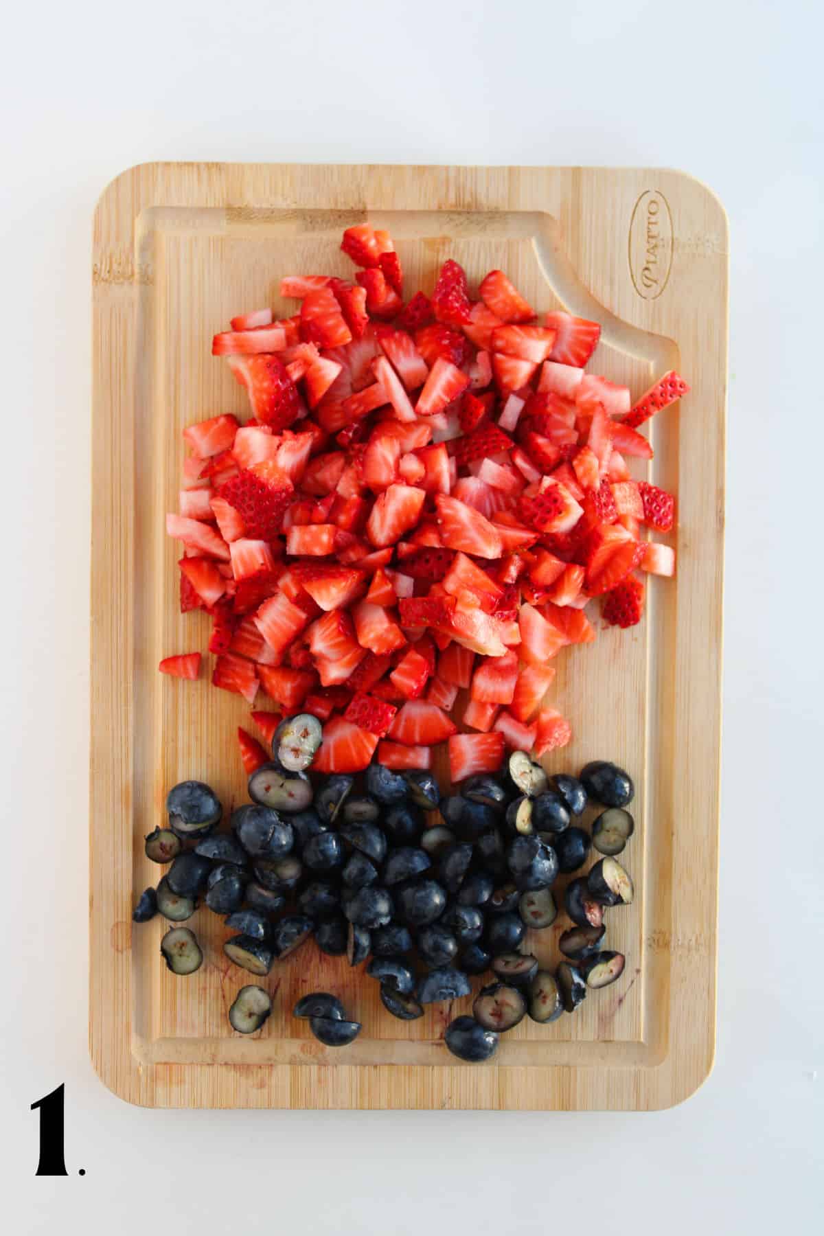 How to Make Red White and Blue Pinwheels Step 1
