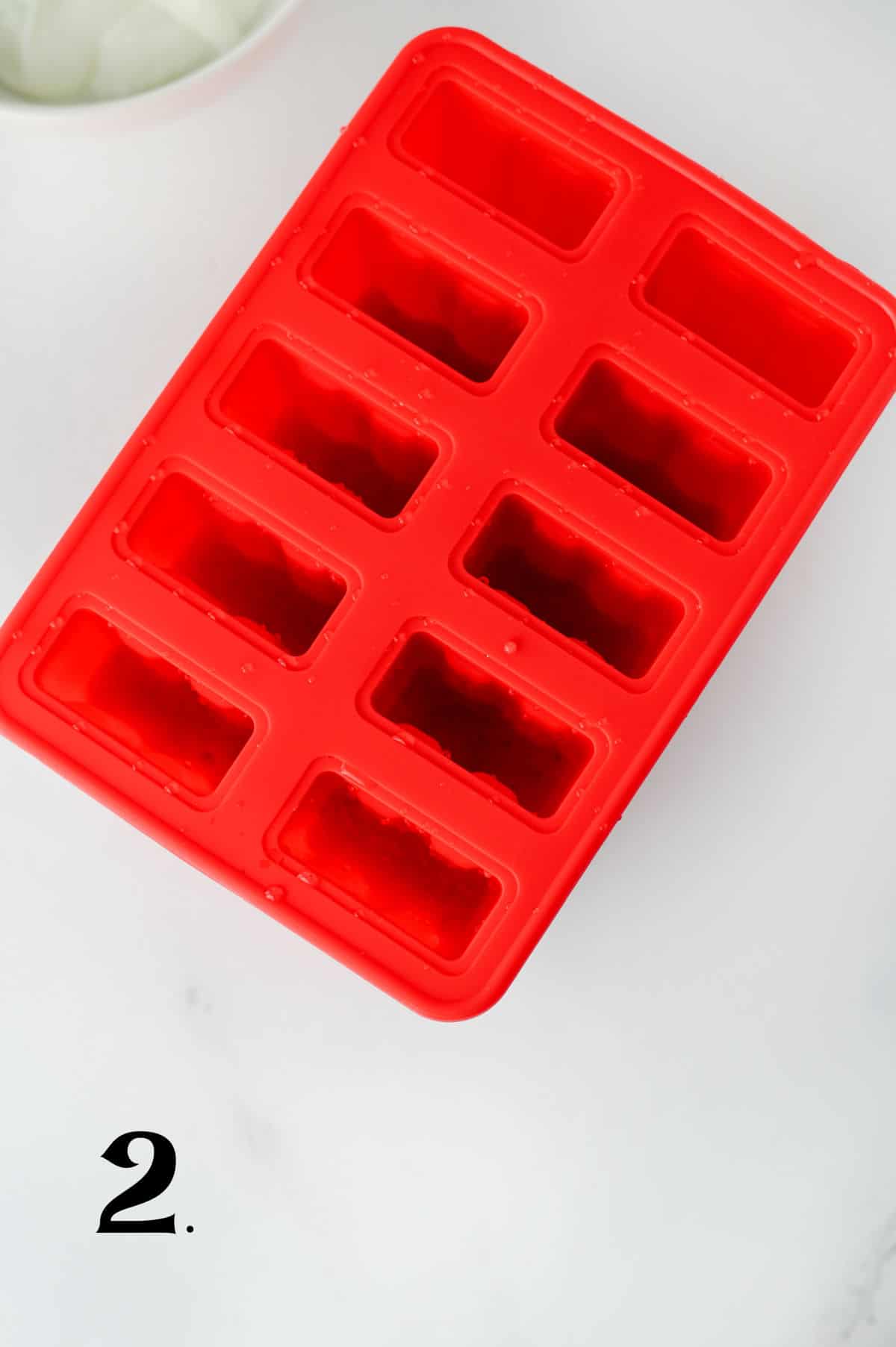 How to Make Red White and Blue Popsicles Step 2