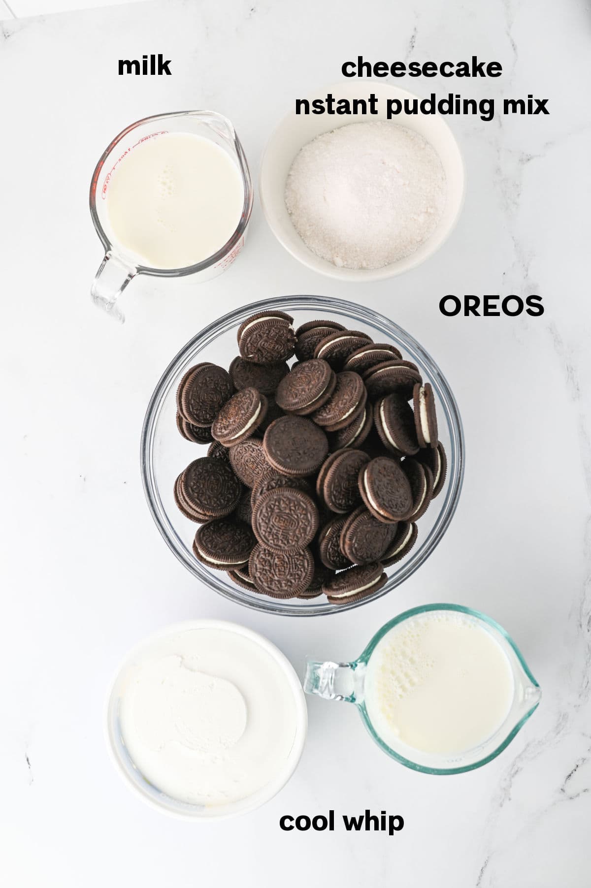Oreo Icebox Cake Ingredients