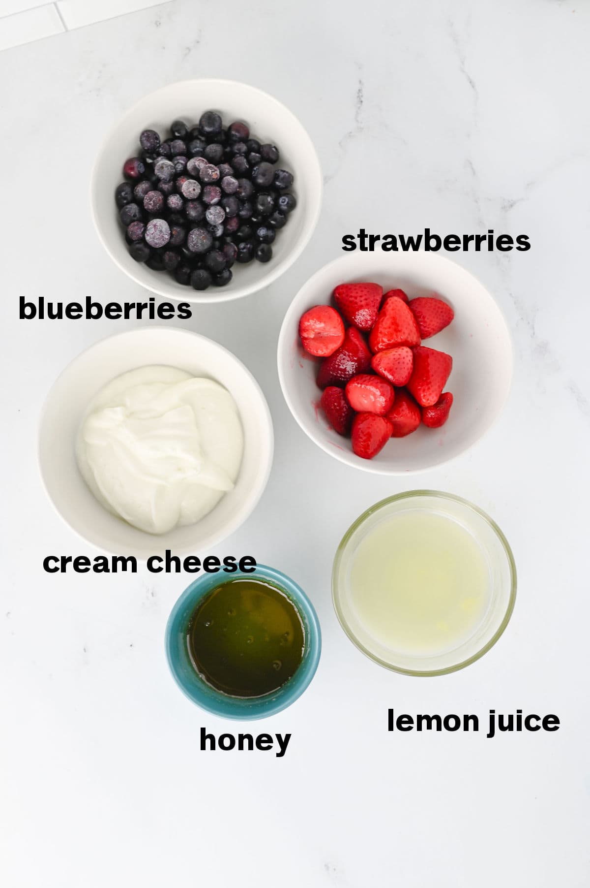 Red White and Blue Popsicles Ingredients