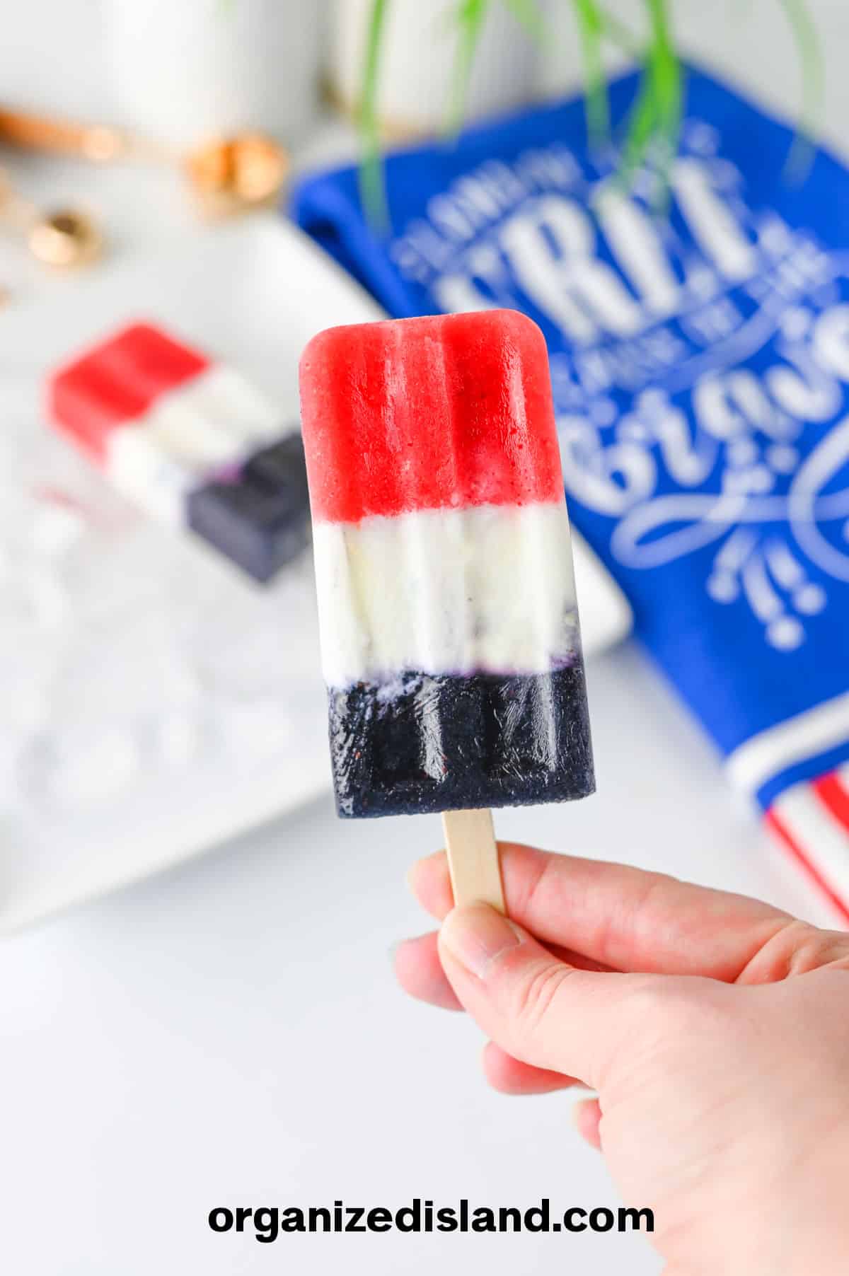 Red White and Blue Popsicles