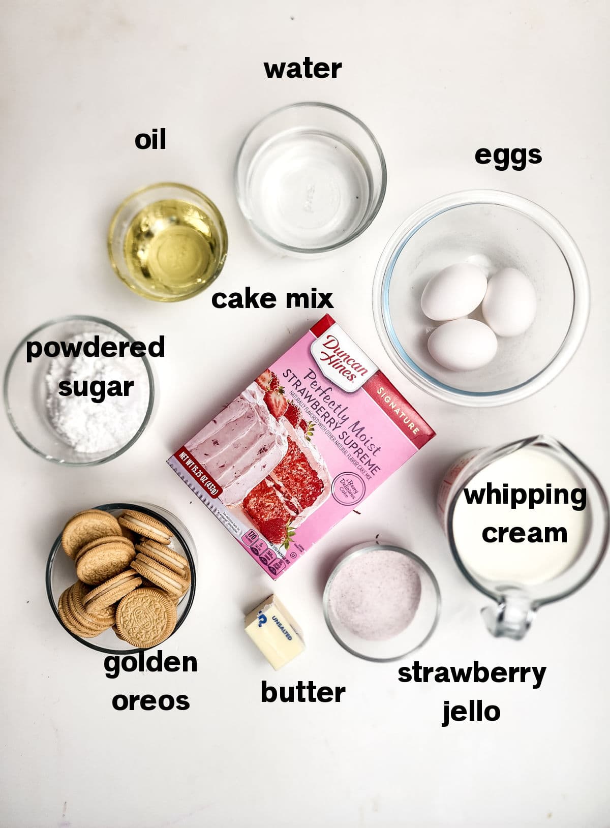 Strawberry Crunch Parfaits Ingredients