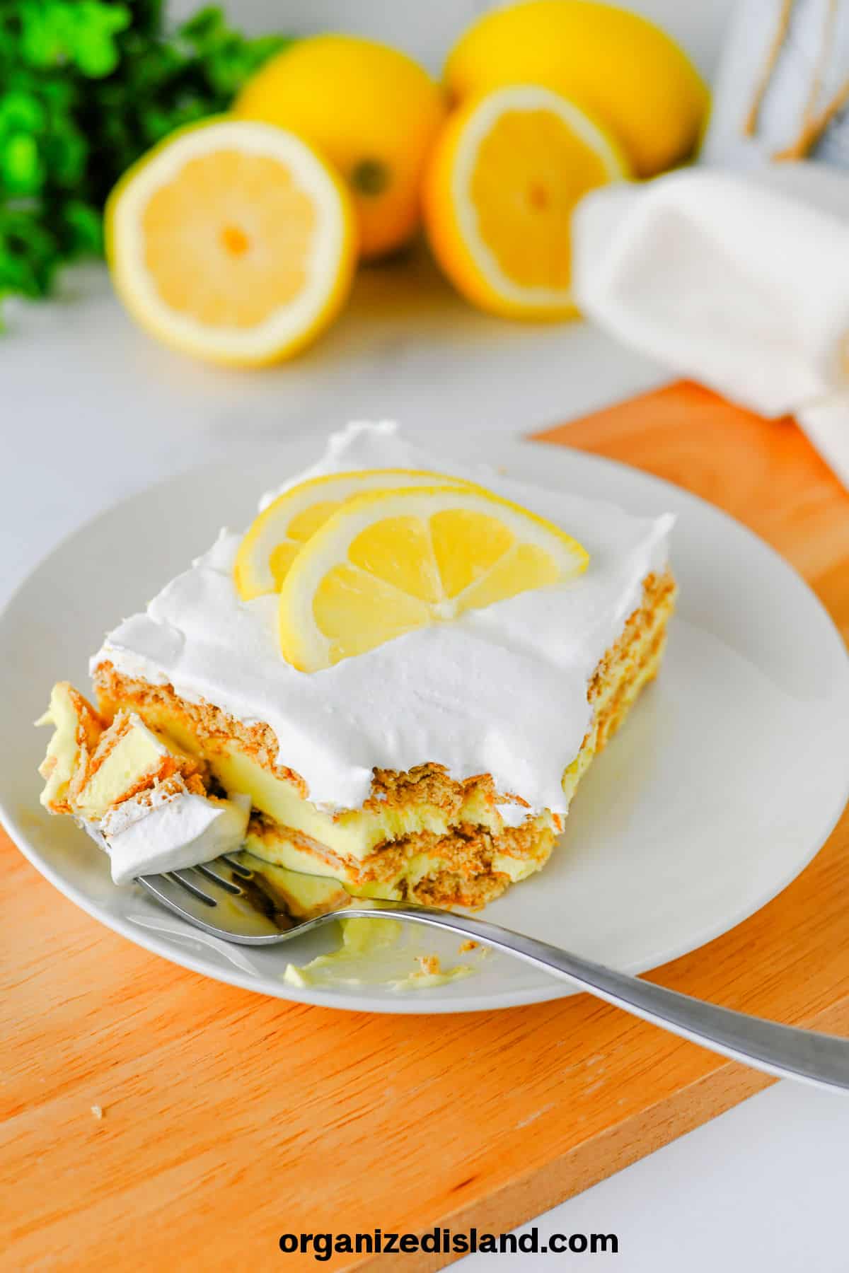Tasty Lemon Ice Box Cake