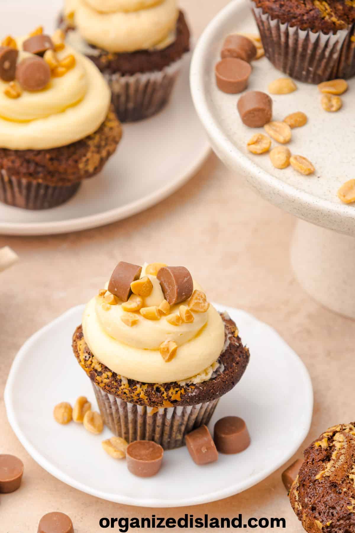Easy Chocolate Peanut Butter Cup Cupcakes