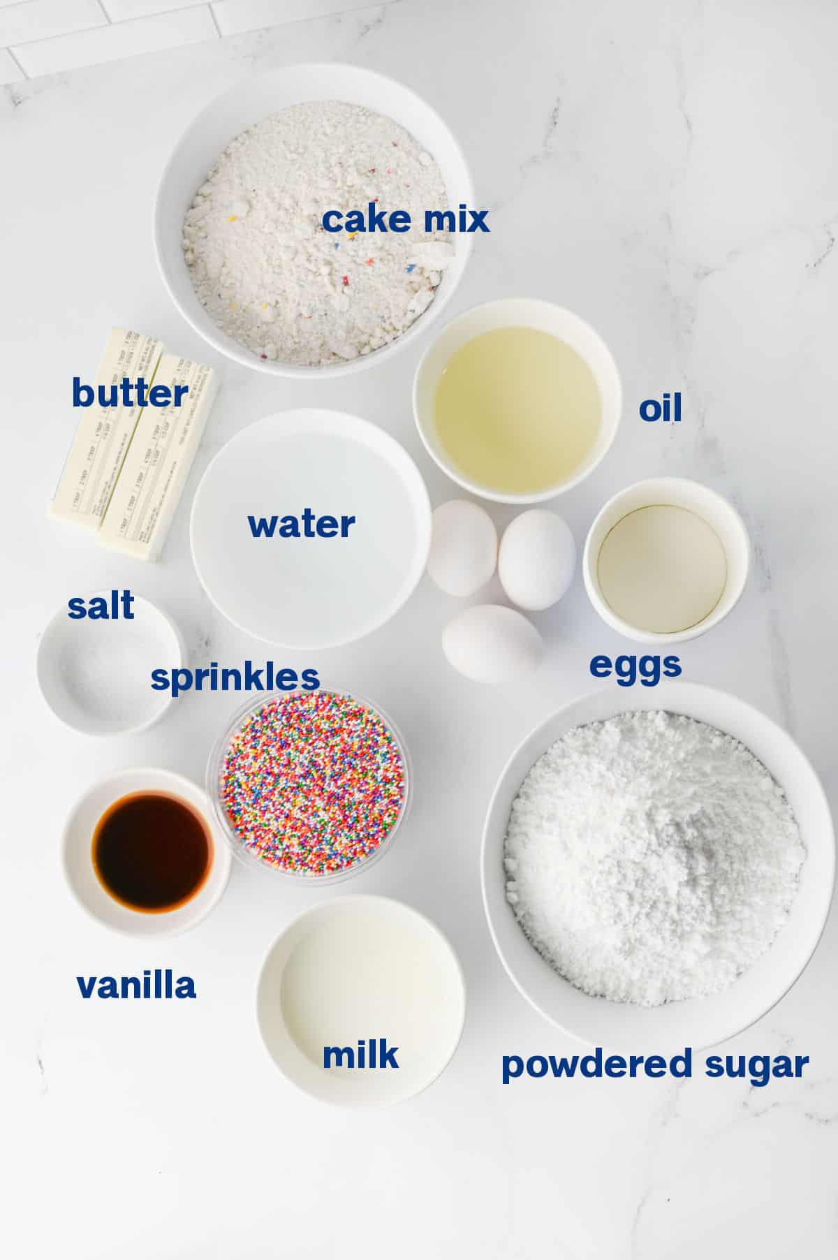 Dot Cake Ingredients