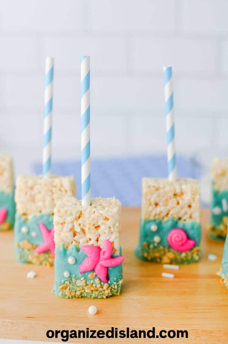Easy Beach Theme Rice Krispie Treats