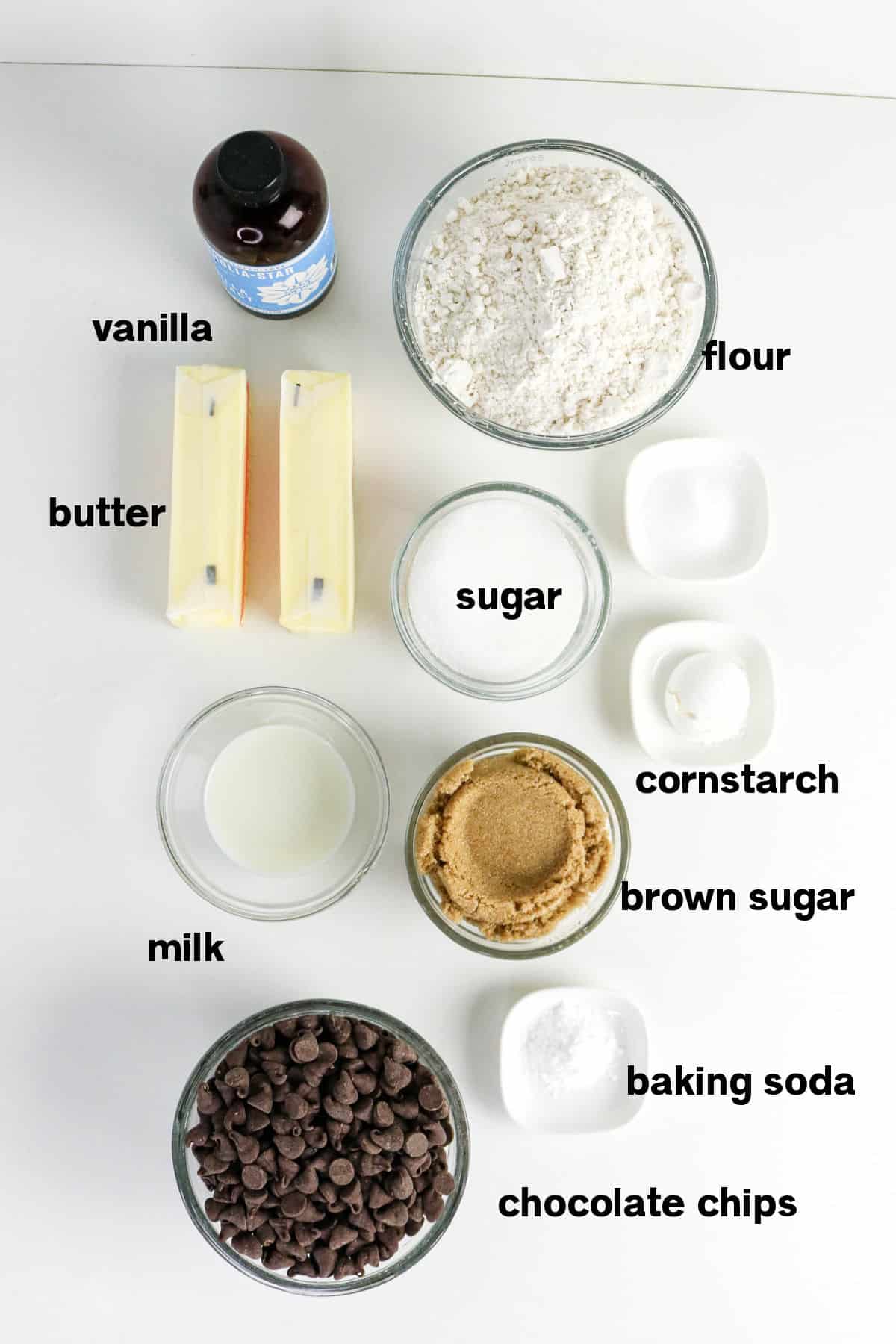 Eggless Chocolate Chip Cookies Ingredients