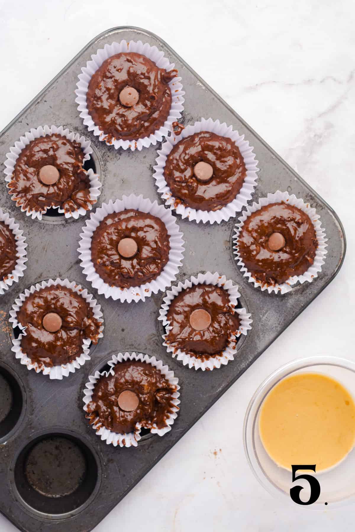 How to Make Chocolate Peanut Butter Cup Cupcakes Step 5