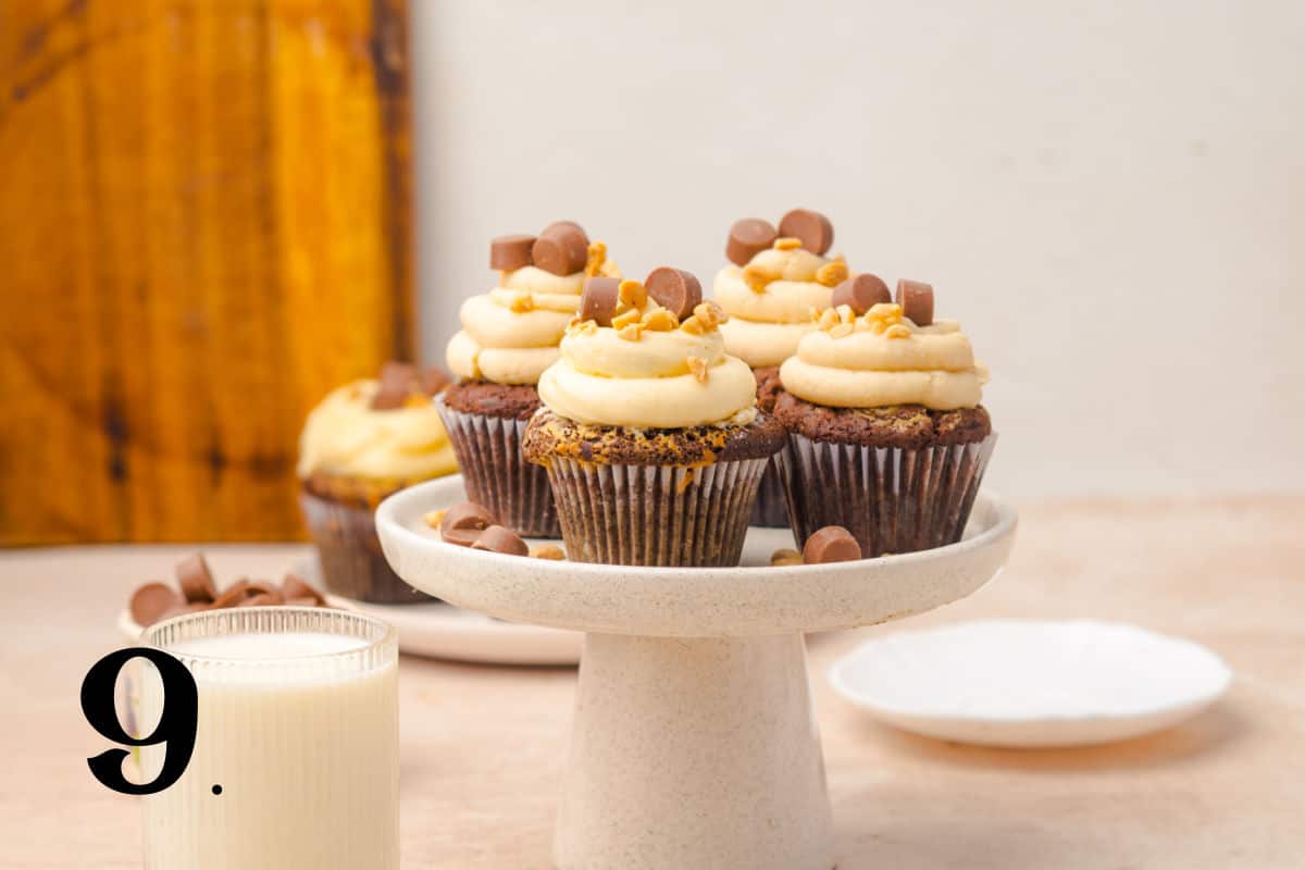 How to Make Chocolate Peanut Butter Cup Cupcakes Step 9