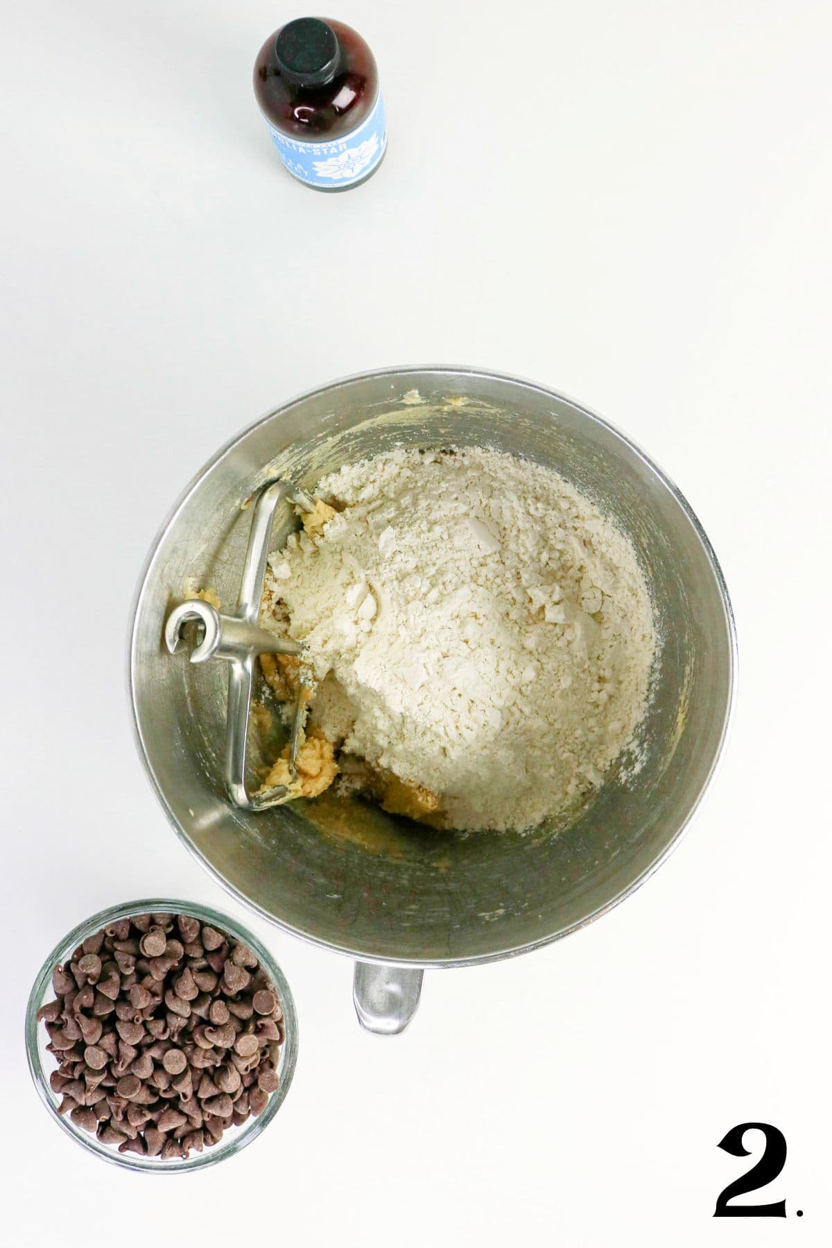 How to Make Eggless Chocolate Chip Cookies Step 2