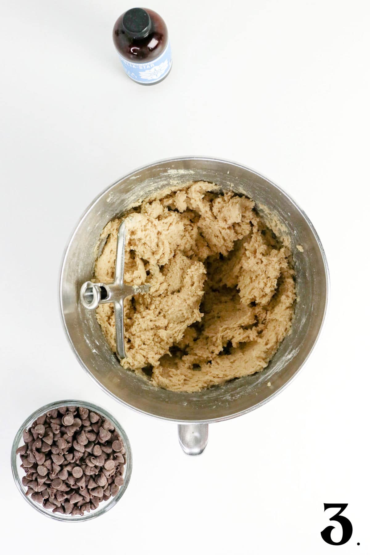 How to Make Eggless Chocolate Chip Cookies Step 3