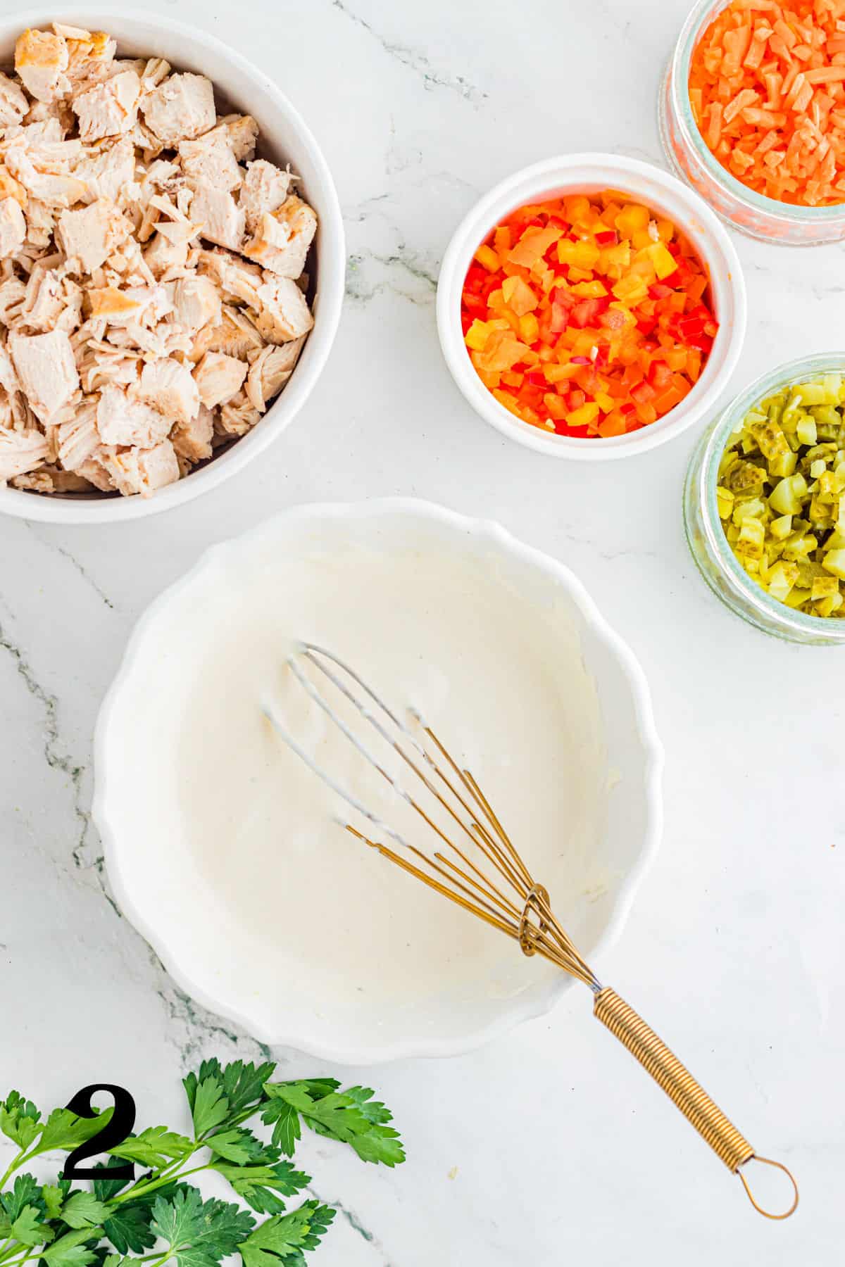 How to Make Macaroni Chicken Salad Step 2