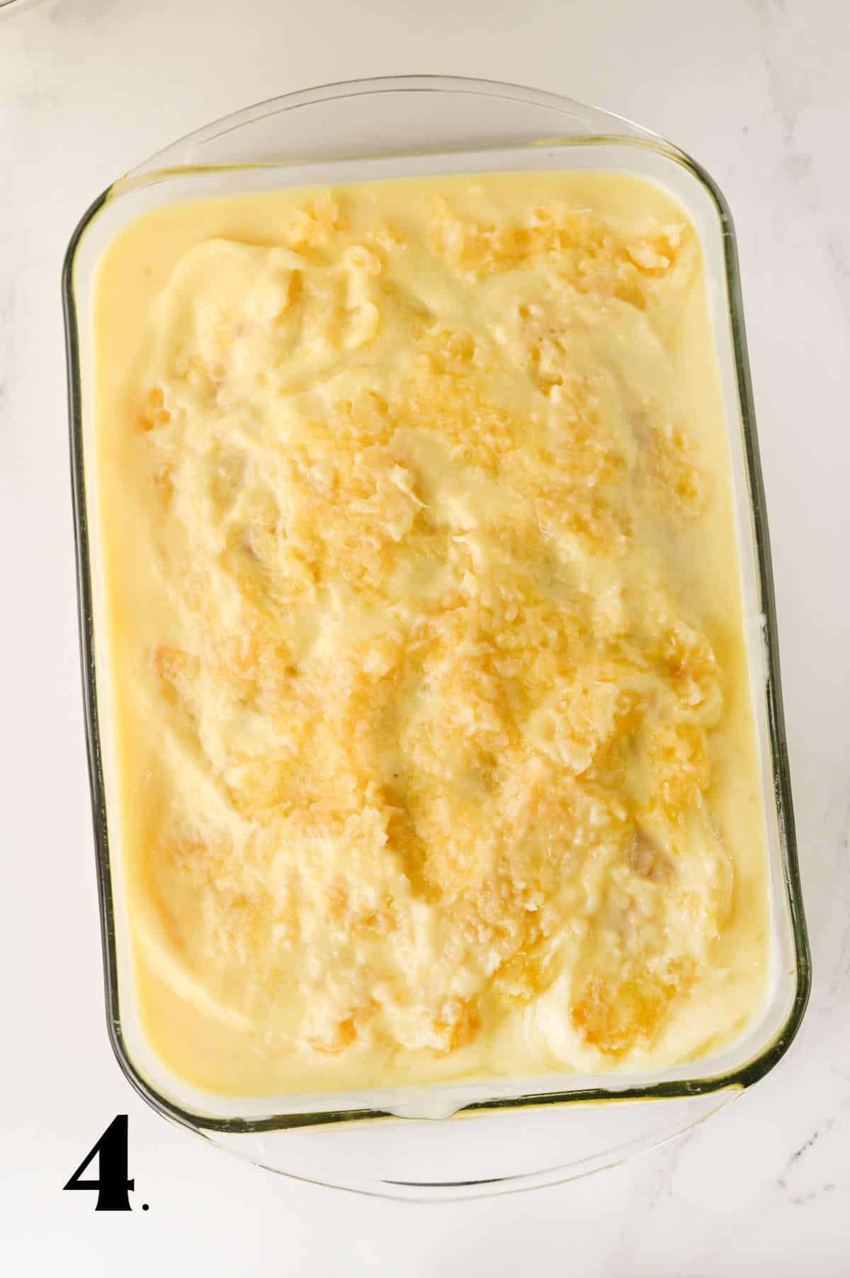 How to Make Pineapple Poke Cake Step 4